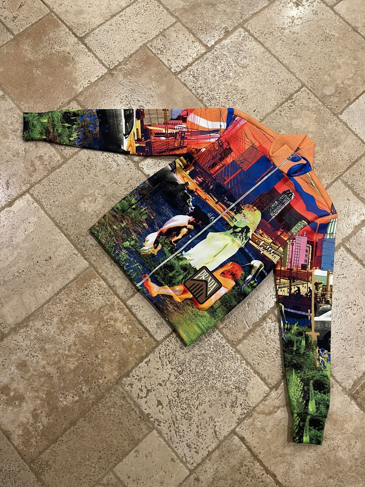 Prada Prada Psychedelic Multicolor Track Jacket 2019 Size US S / EU 44-46 / 1 - 2 Thumbnail