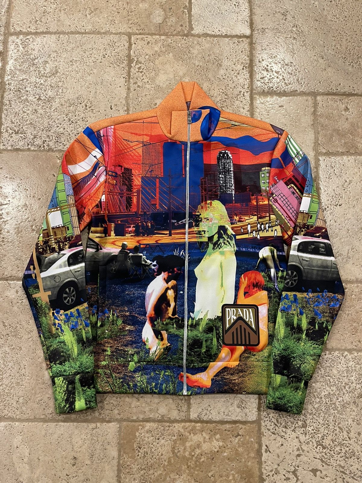 Prada Prada Psychedelic Multicolor Track Jacket 2019 Size US S / EU 44-46 / 1 - 1 Thumbnail