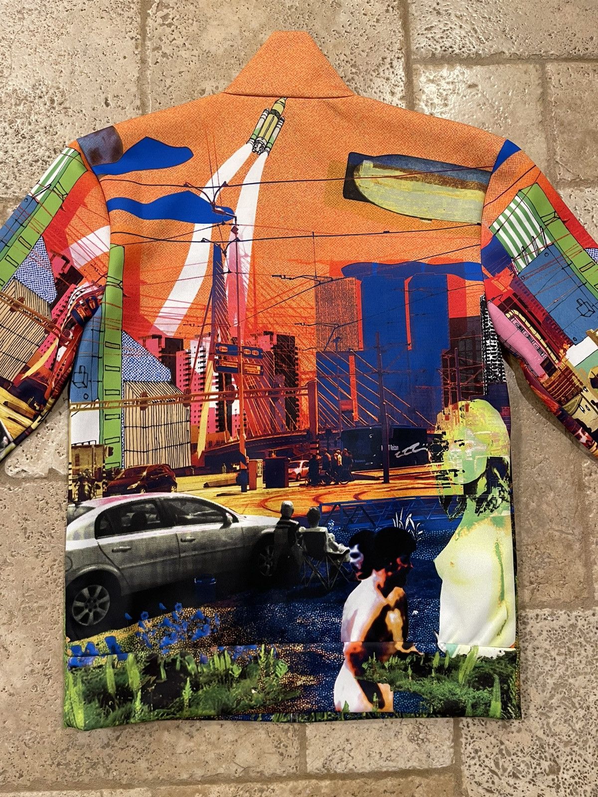 Prada Prada Psychedelic Multicolor Track Jacket 2019 Size US S / EU 44-46 / 1 - 5 Thumbnail