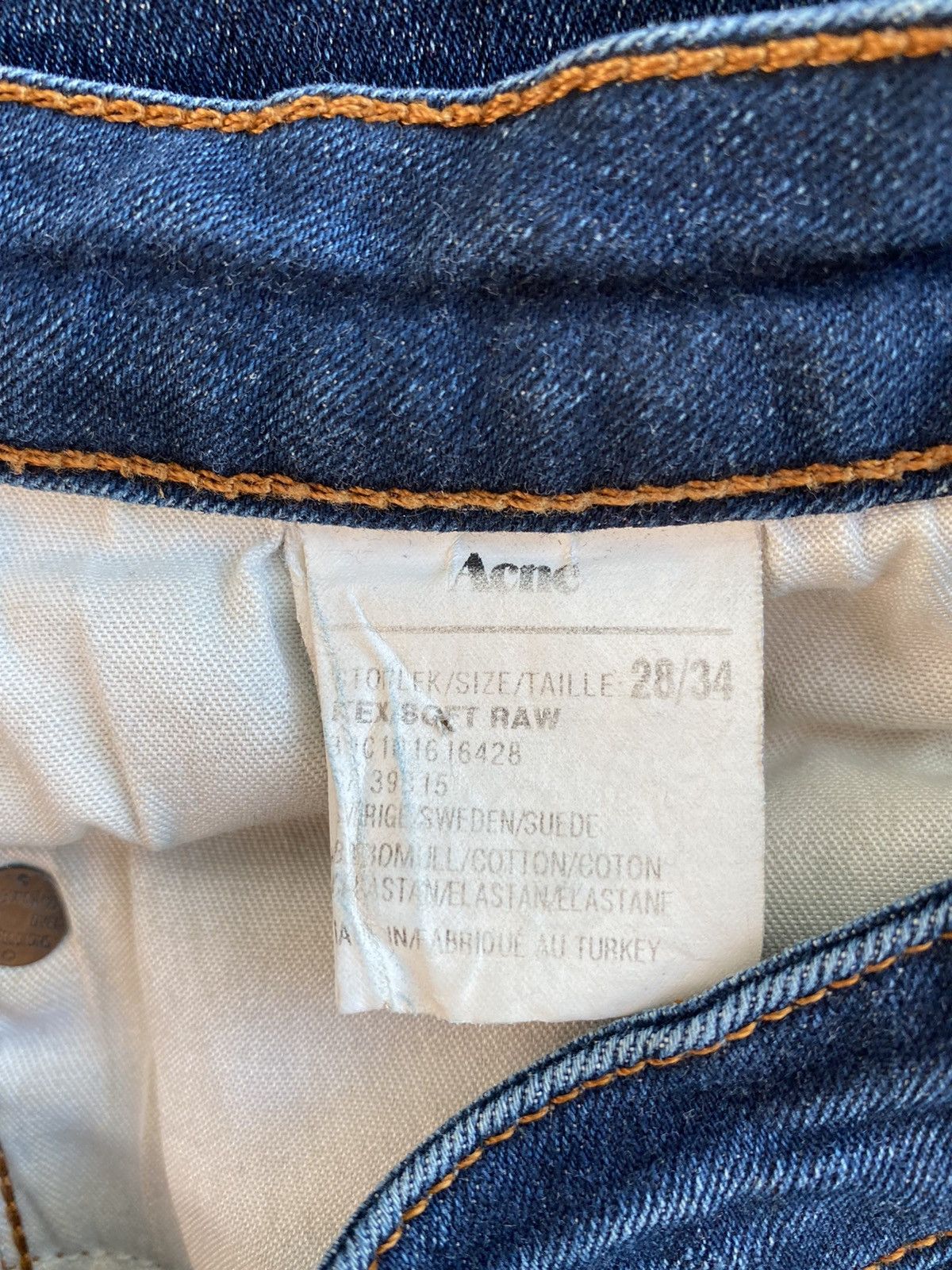 Acne Studios Thrashed + Distressed Acne Studios Soft Raw Denim Sz 28 / 34 Size US 28 / EU 44 - 7 Thumbnail