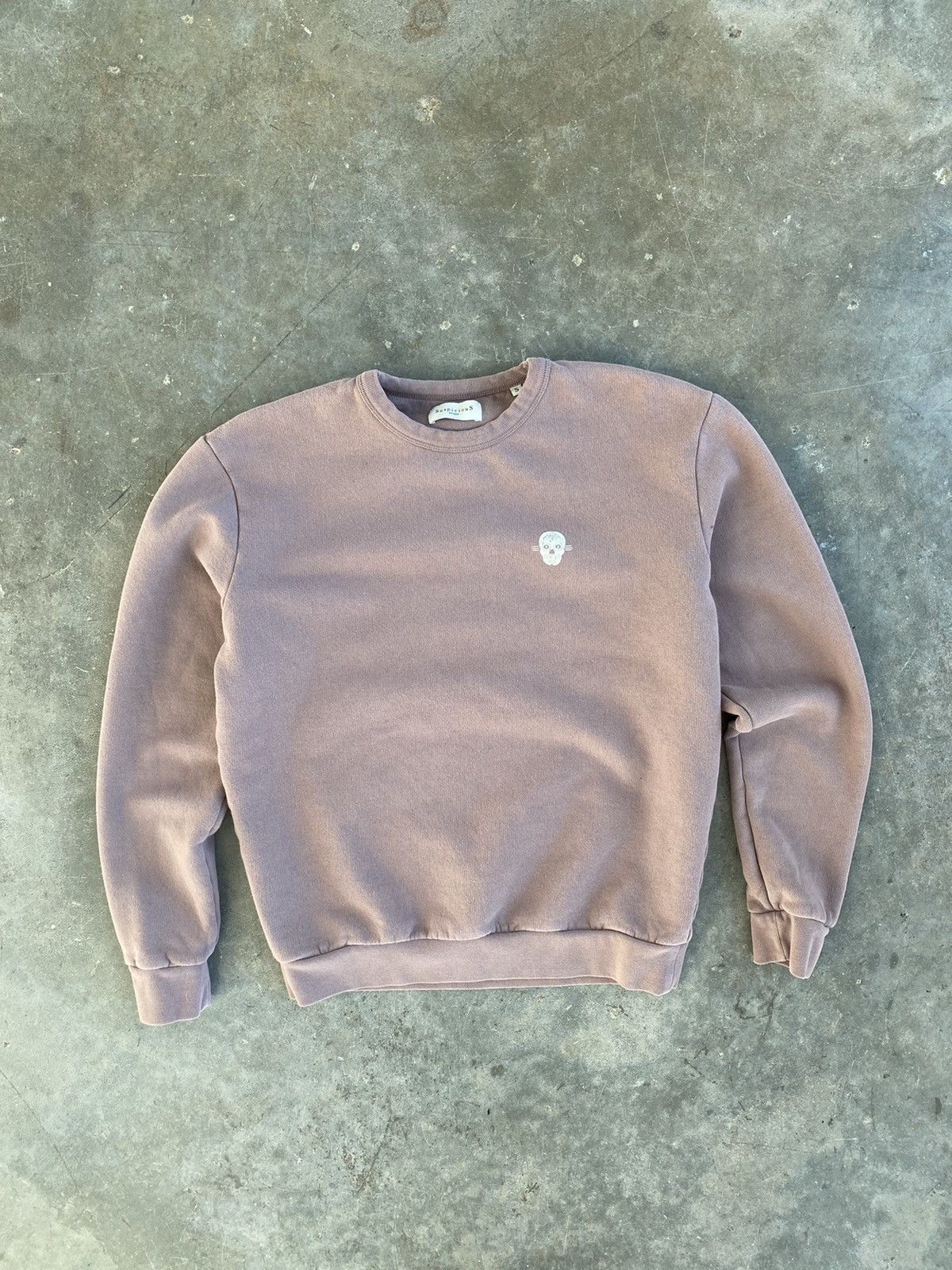 Suspicious Antwerp Skull Logo Sweatshirt Brick Red Small ❄️