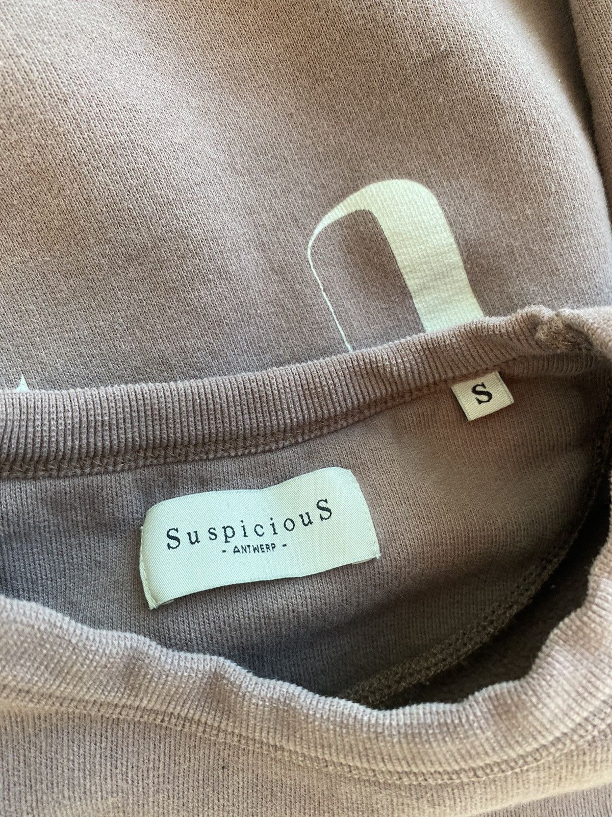 Suspicious Antwerp Skull Logo Sweatshirt Brick Red Small ❄️