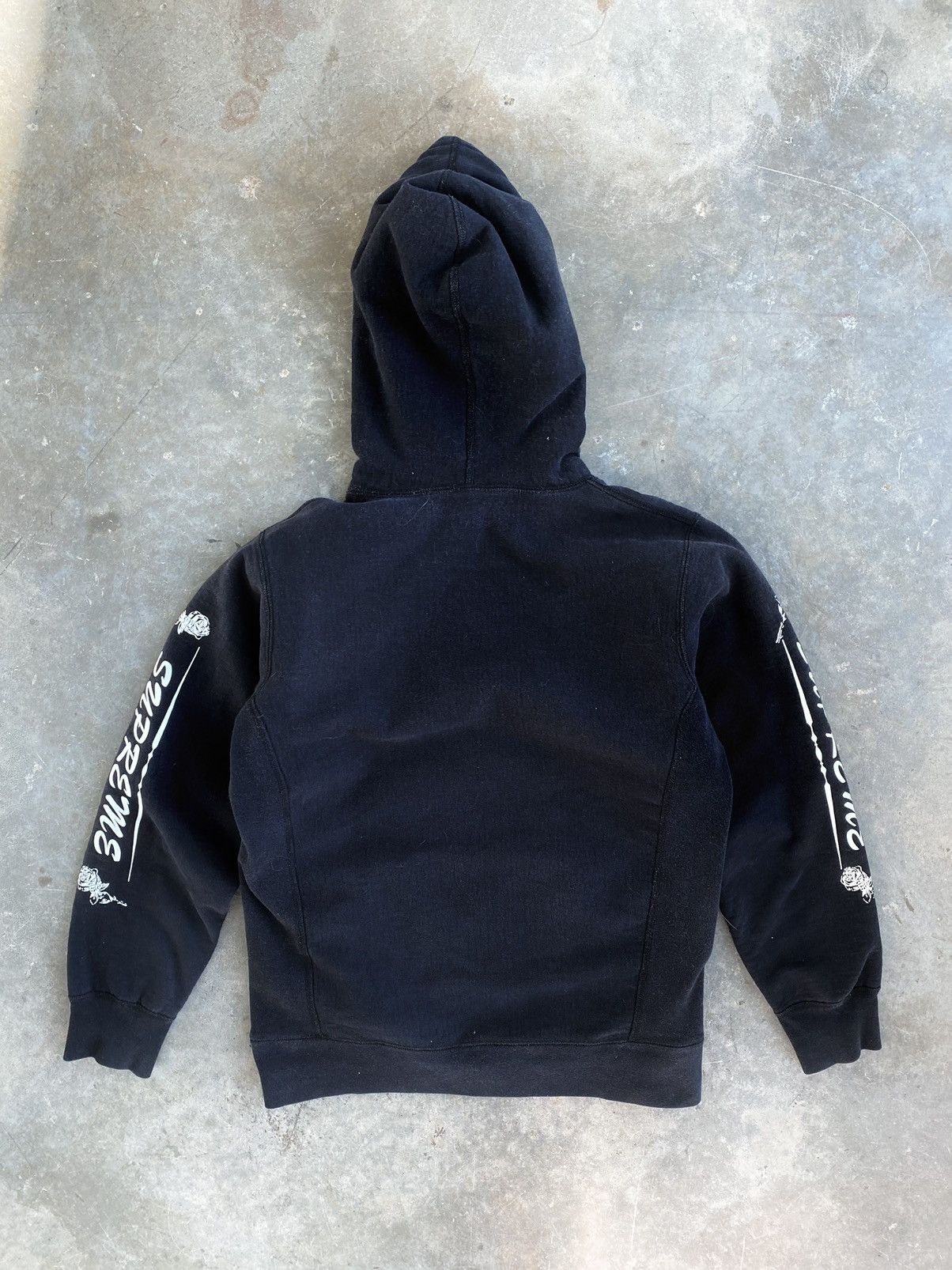 Supreme roses hoodie clearance