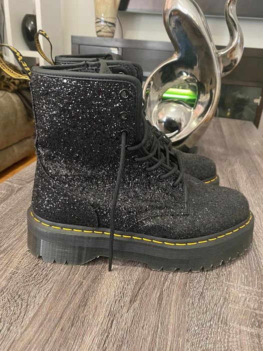 Dr. Martens MEW DR MARTENS JADON GLITTER PLATFORM BOOTS Grailed