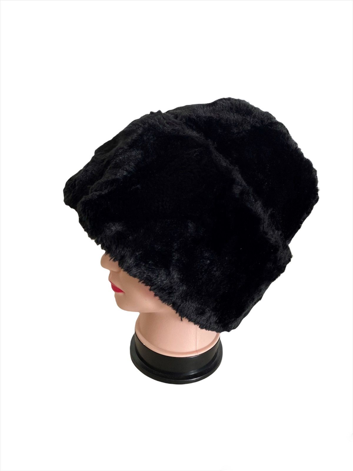 DKNY DKNY Mohair Hat full black nuce designer Size ONE SIZE - 1 Thumbnail