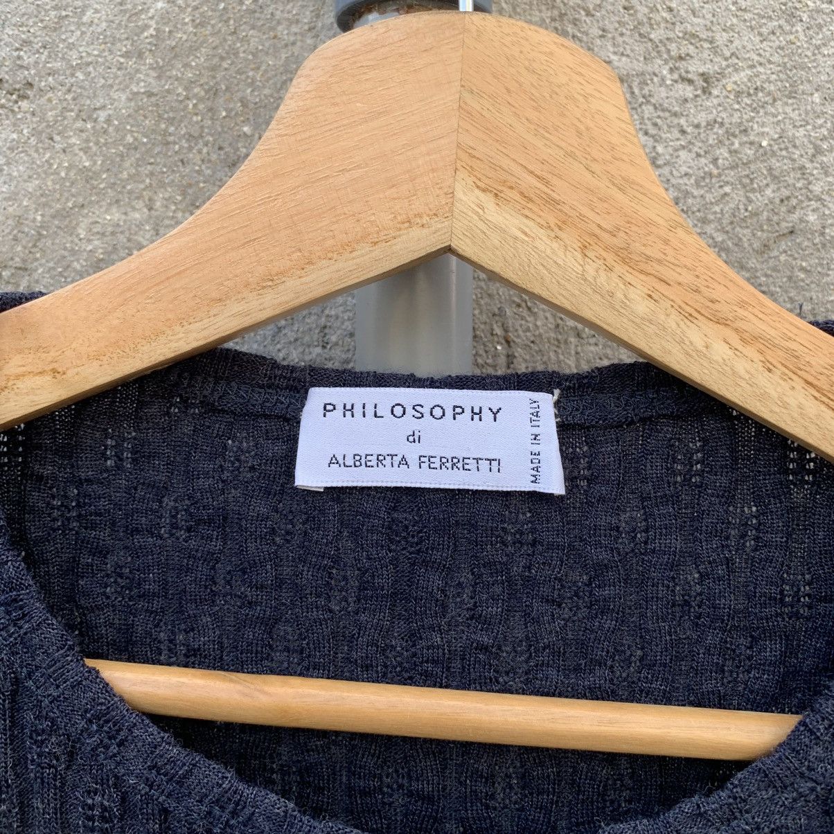 Alberta Ferretti Alberta Ferretti Philosphy Long Sleeve Knit Cropped Sweater Size US XS / EU 42 / 0 - 6 Thumbnail