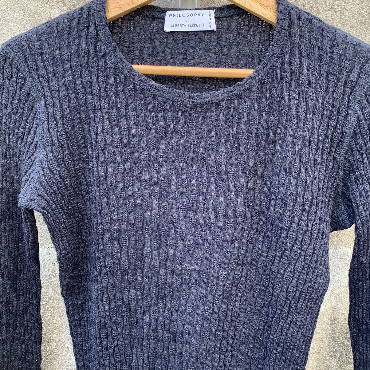 Alberta Ferretti Alberta Ferretti Philosphy Long Sleeve Knit Cropped Sweater Size US XS / EU 42 / 0 - 5 Thumbnail