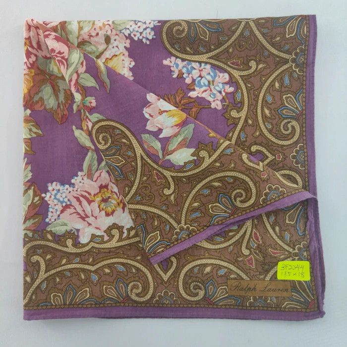 Ralph Lauren × Vintage Ralph Lauren Handkerchief/ Neckerchief/ Bandana - 3F2244 Size ONE SIZE - 1 Thumbnail