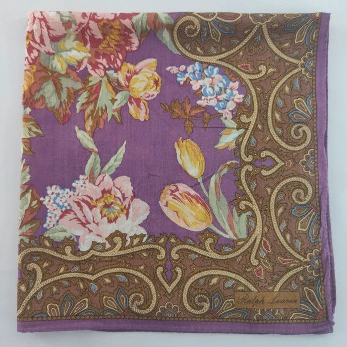 Ralph Lauren × Vintage Ralph Lauren Handkerchief/ Neckerchief/ Bandana - 3F2244 Size ONE SIZE - 3 Thumbnail
