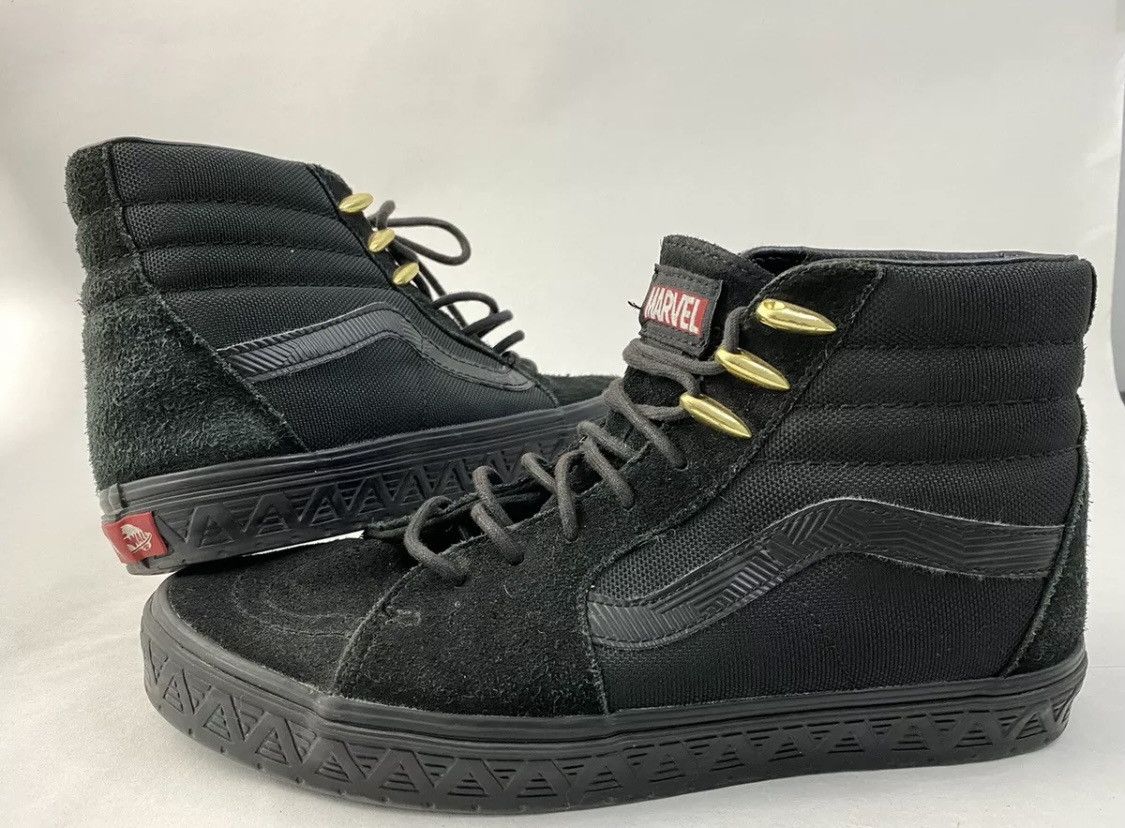 Black panther vans size 9 hotsell