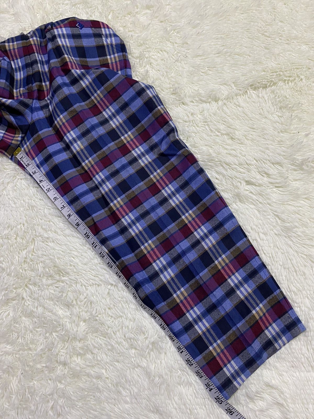Christian Dior Monsieur × Vintage Vintage Christian Dior Sport Wool Tartan Pants Size US 30 / EU 46 - 16 Thumbnail
