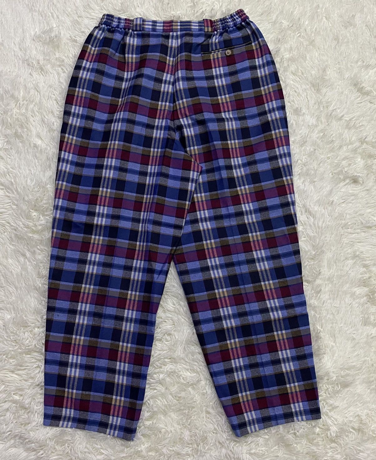 Christian Dior Monsieur × Vintage Vintage Christian Dior Sport Wool Tartan Pants Size US 30 / EU 46 - 4 Thumbnail