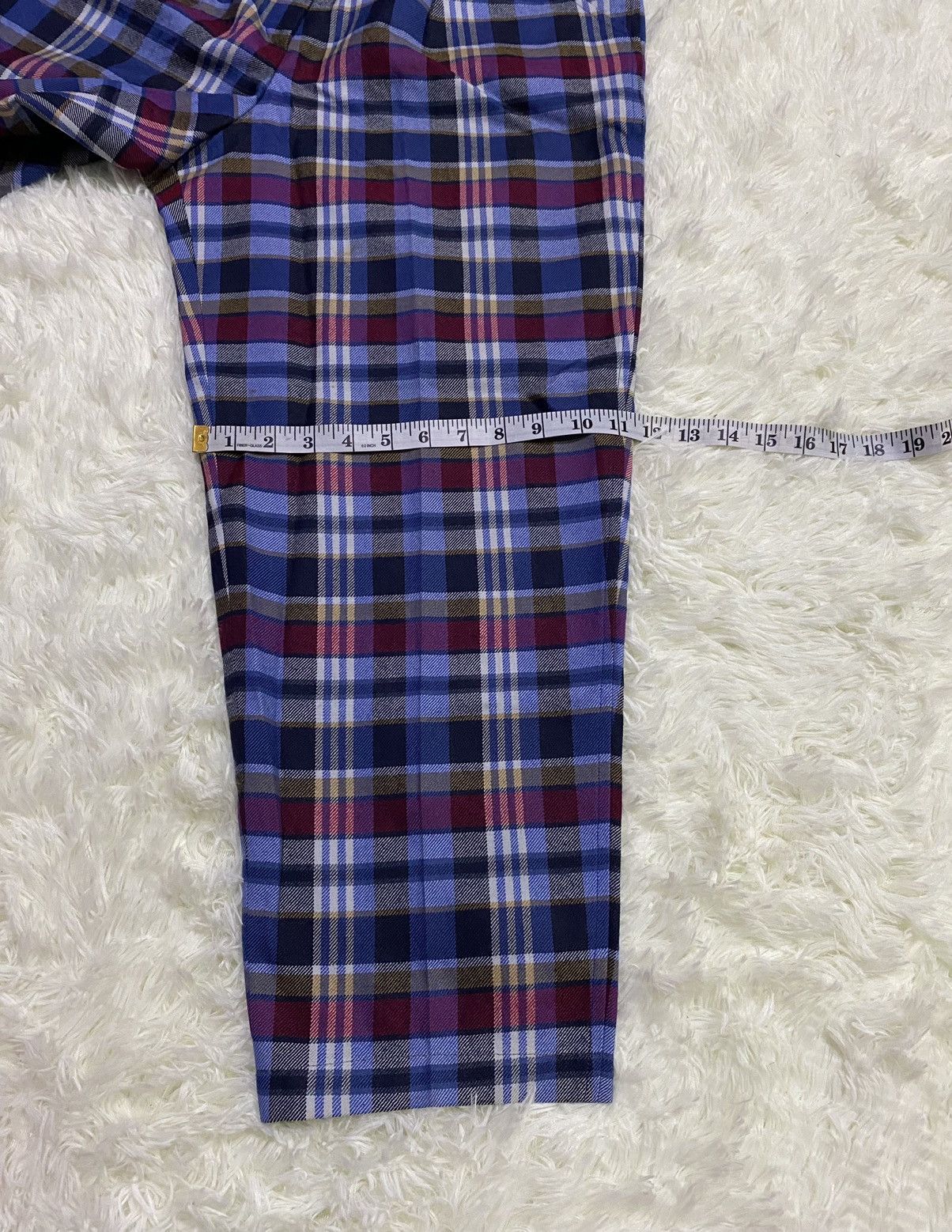 Christian Dior Monsieur × Vintage Vintage Christian Dior Sport Wool Tartan Pants Size US 30 / EU 46 - 14 Thumbnail