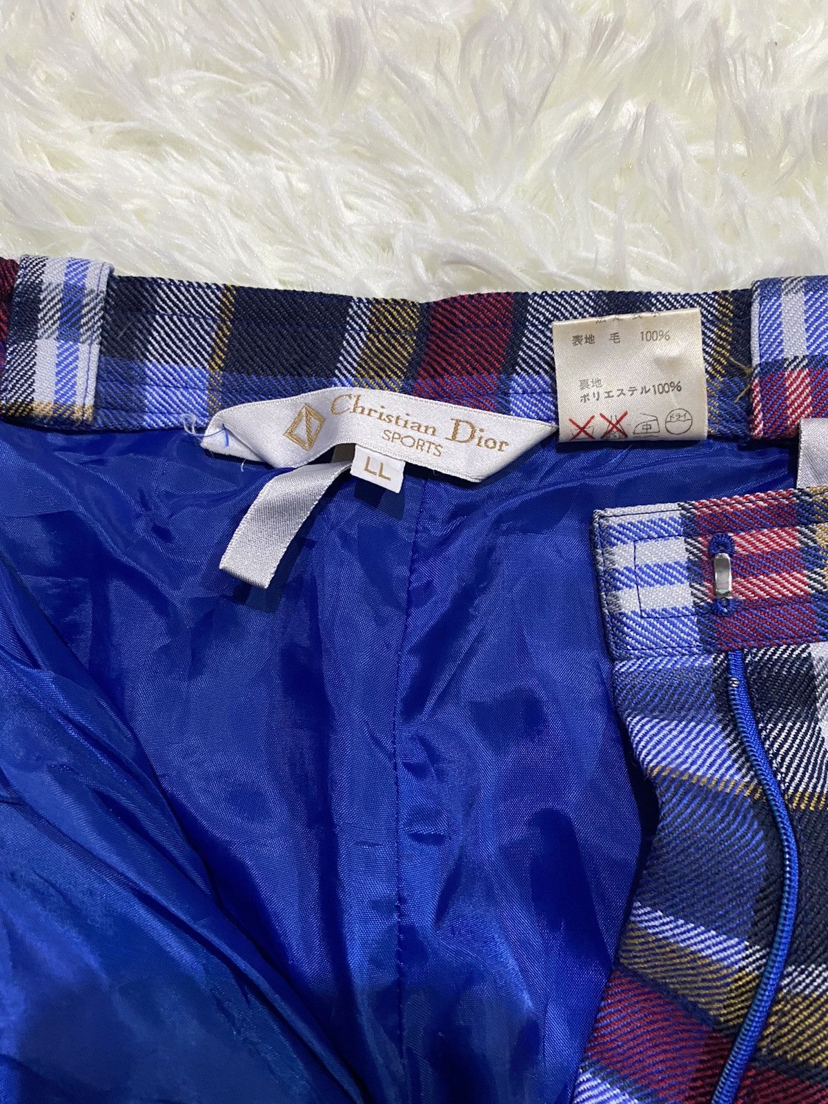 Christian Dior Monsieur × Vintage Vintage Christian Dior Sport Wool Tartan Pants Size US 30 / EU 46 - 10 Thumbnail