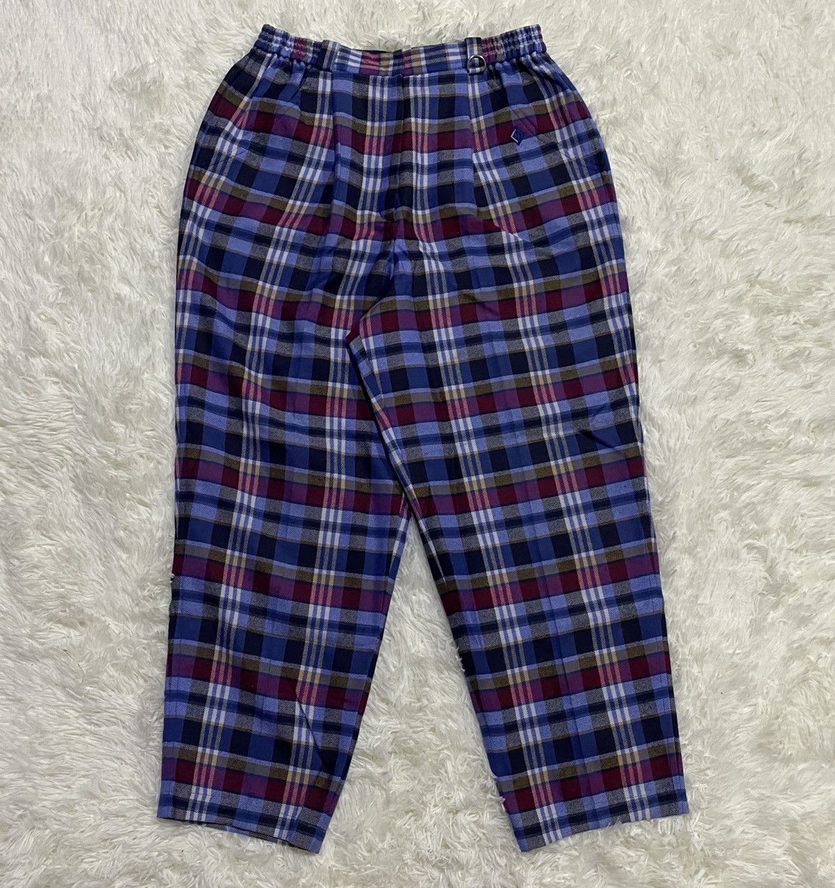 Christian Dior Monsieur × Vintage Vintage Christian Dior Sport Wool Tartan Pants Size US 30 / EU 46 - 2 Thumbnail