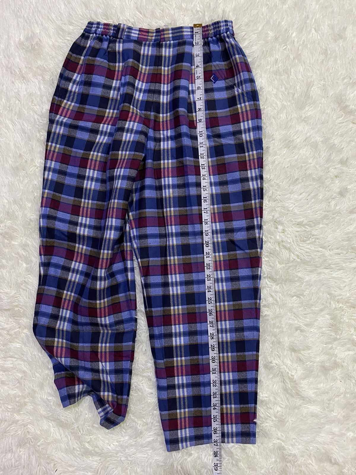 Christian Dior Monsieur × Vintage Vintage Christian Dior Sport Wool Tartan Pants Size US 30 / EU 46 - 17 Thumbnail