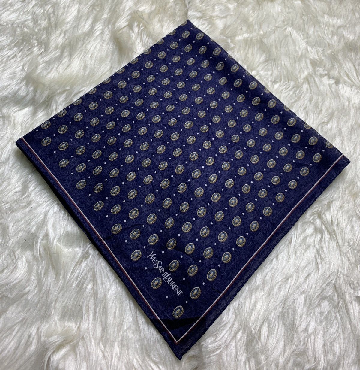Yves Saint Laurent Yves Saint Laurent YSL Handkerchief Neckerchief Bandana Size ONE SIZE - 5 Thumbnail