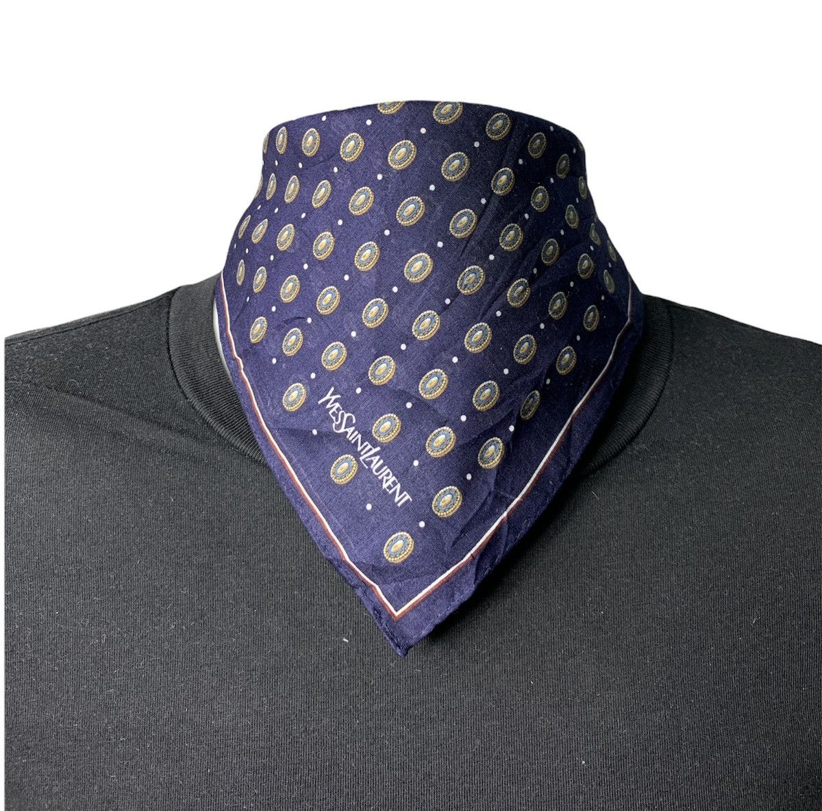 Yves Saint Laurent Yves Saint Laurent YSL Handkerchief Neckerchief Bandana Size ONE SIZE - 3 Thumbnail