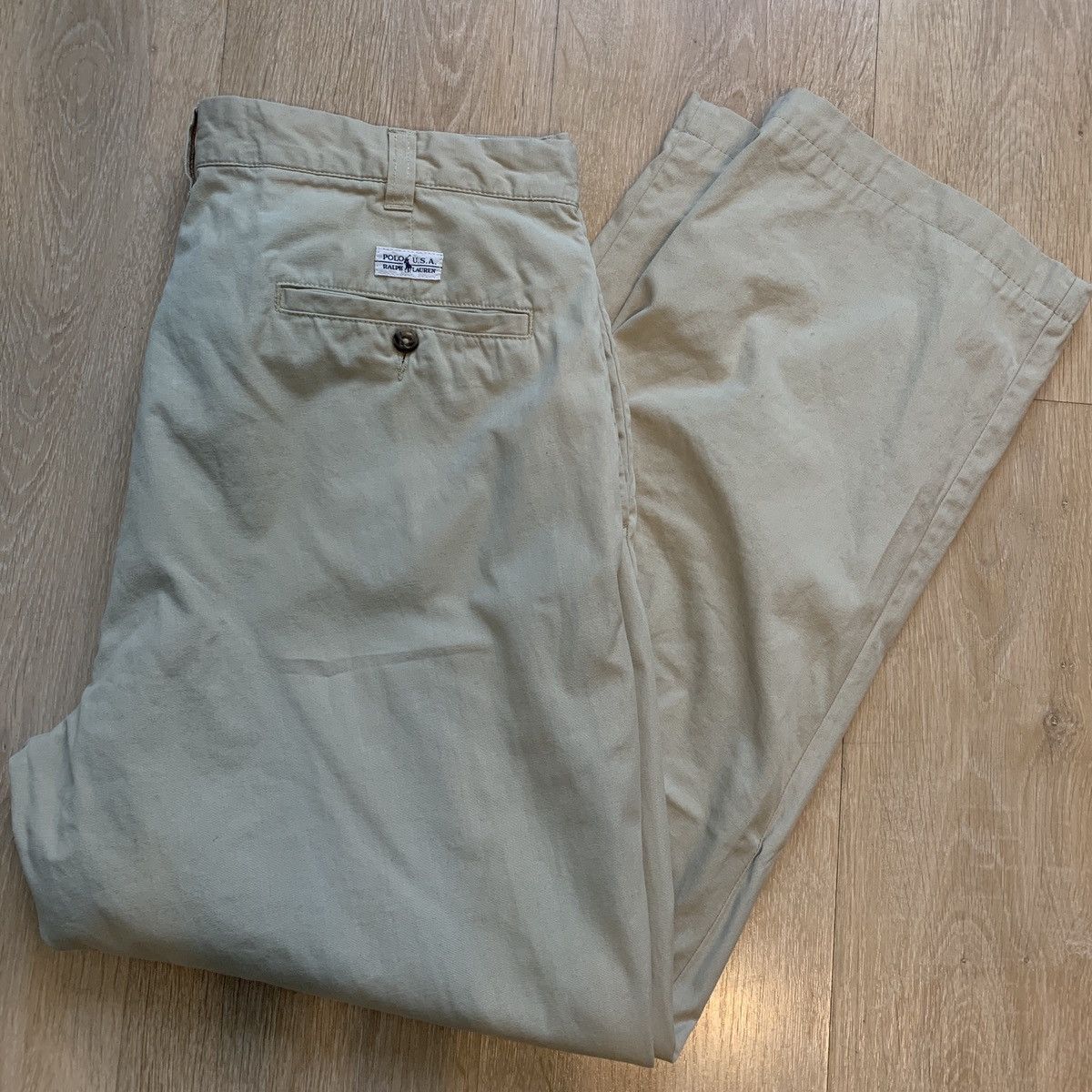 Japanese Brand × Polo Ralph Lauren × Vintage Vintage POLO RALPH LAUREN Chino beige Size US 38 / EU 54 - 4 Thumbnail