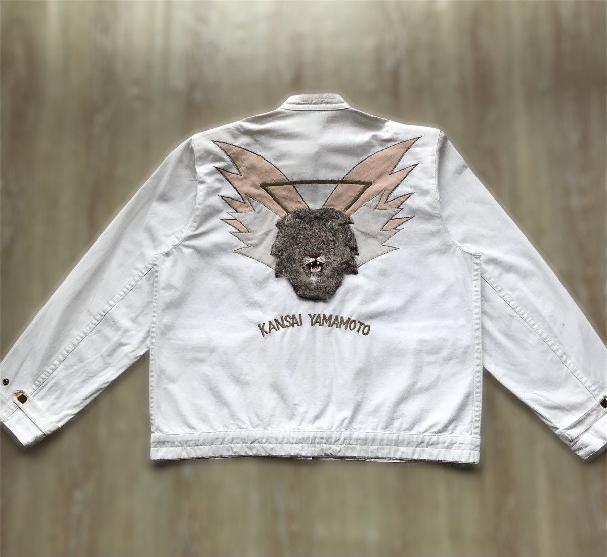Kansai Yamamoto VINTAGE KANSAI YAMAMOTO Archival 3D Lion Head Winged Jacket Size US S / EU 44-46 / 1 - 1 Thumbnail