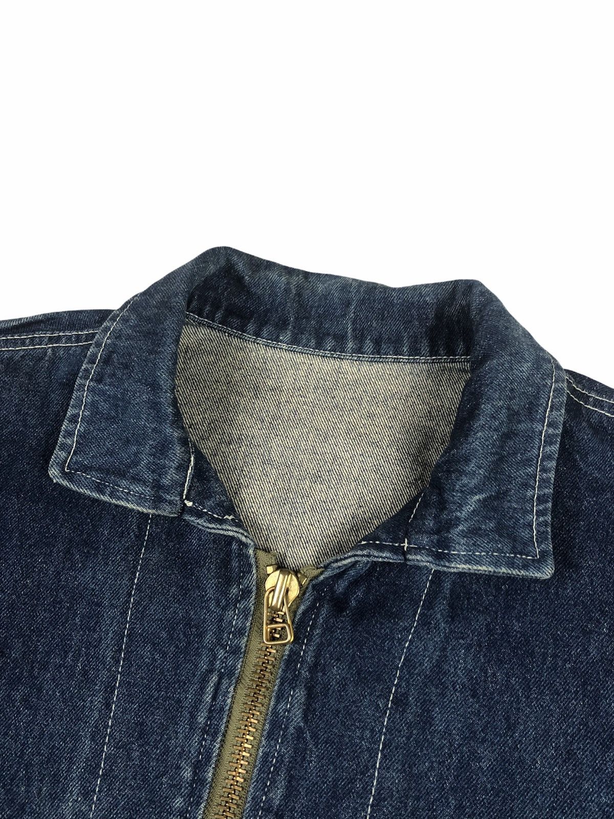 Japanese Brand Vintage 80s Karl Helmut Pink House MA-1 Denim Bomber Jacket Size US M / EU 48-50 / 2 - 4 Thumbnail