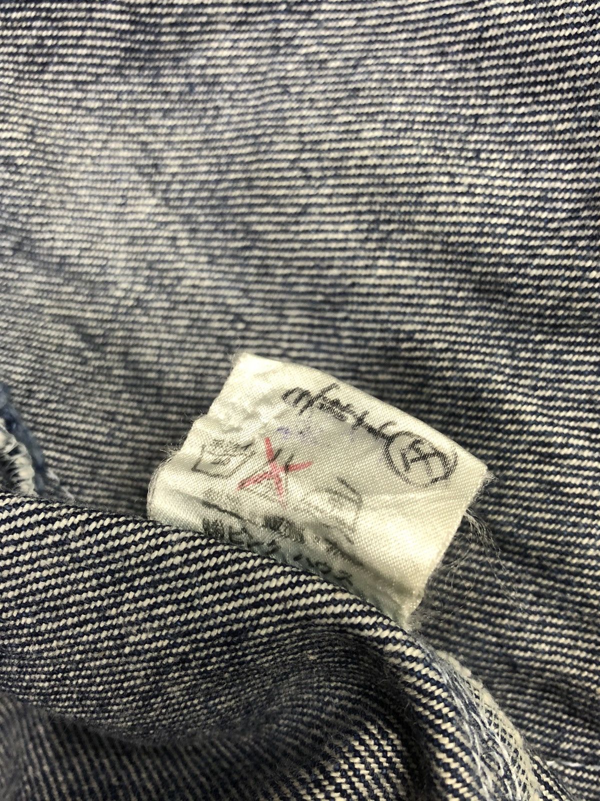 Japanese Brand Vintage 80s Karl Helmut Pink House MA-1 Denim Bomber Jacket Size US M / EU 48-50 / 2 - 13 Thumbnail