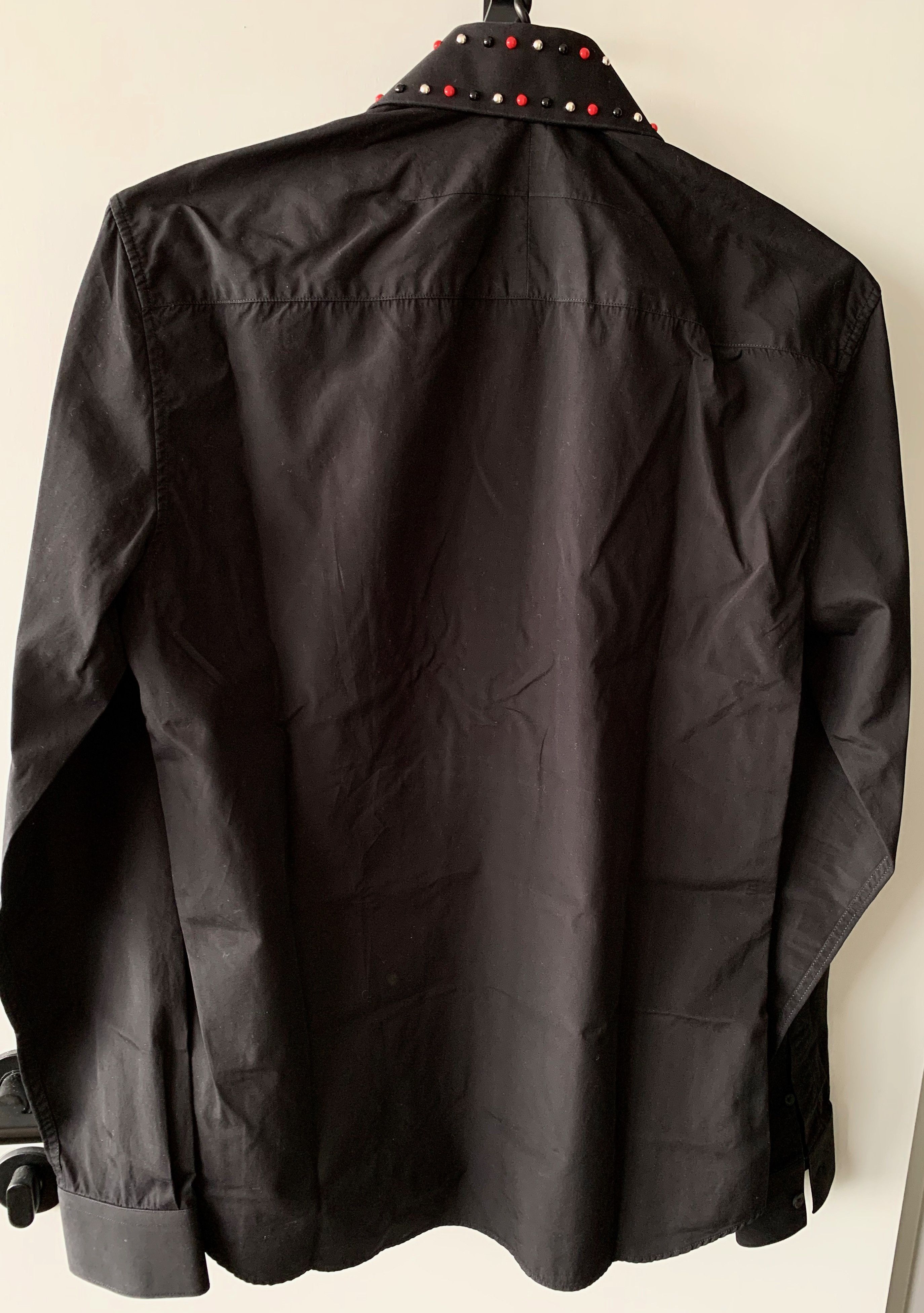 Givenchy Givenchy Studded Collar Long Sleeve Shirt, Black, Size 38 Size US S / EU 44-46 / 1 - 4 Thumbnail
