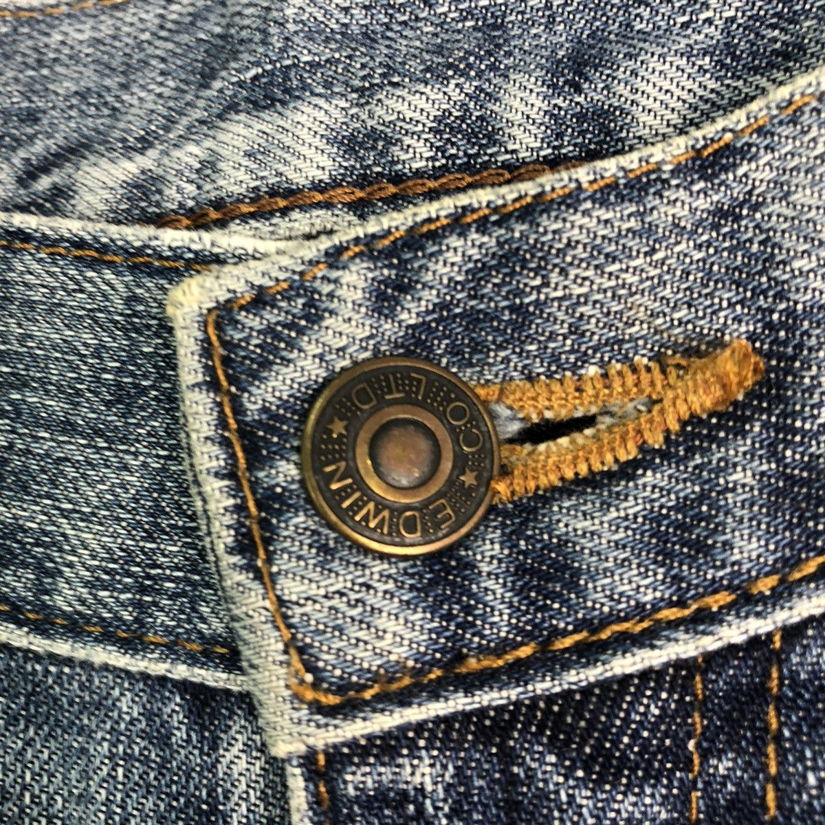 Edwin DLL Edwin Blue vintage japan jeans Denim #c186 Size US 33 - 4 Thumbnail
