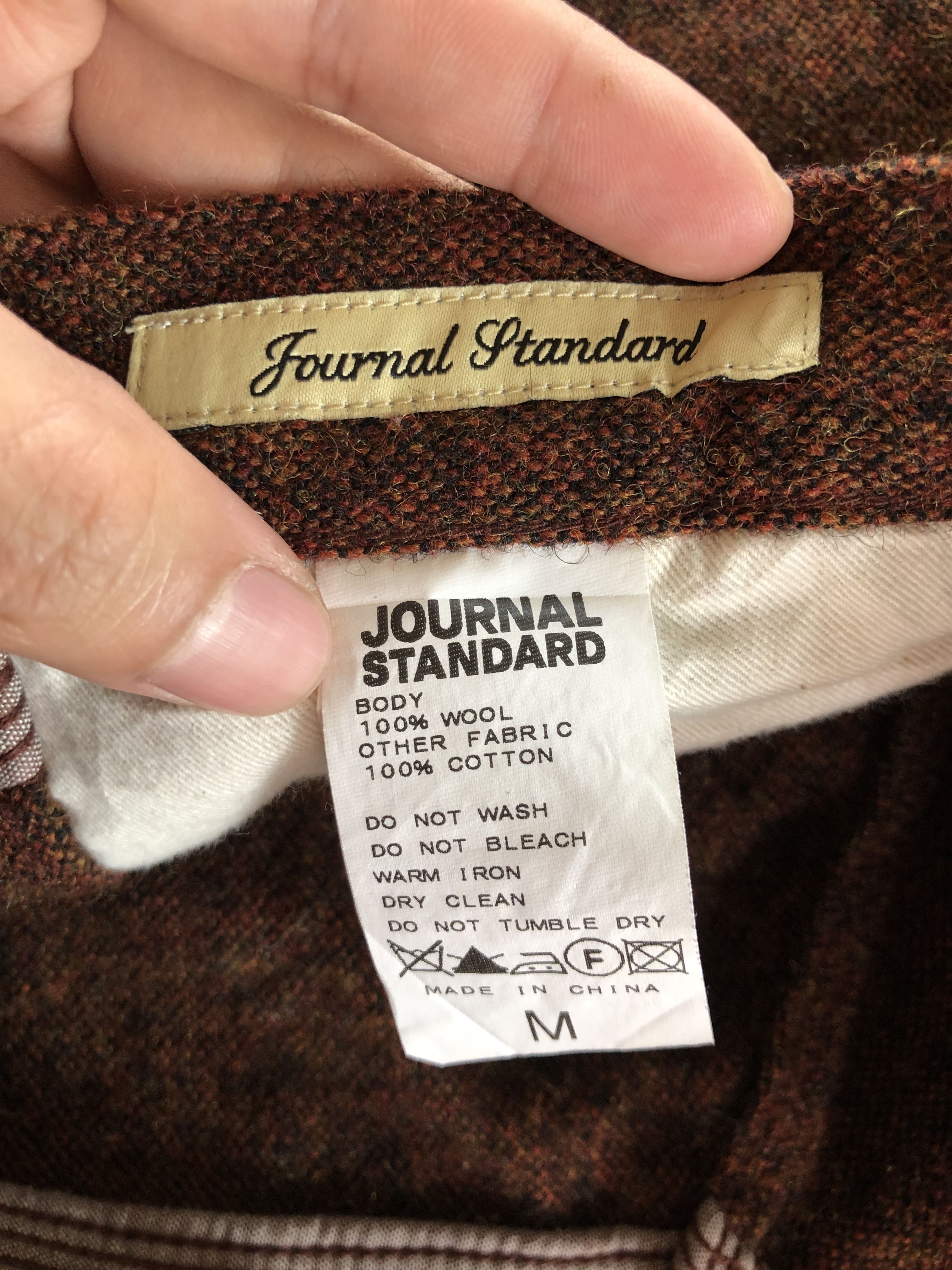 Journal Standard SHETLAND WOOL BROWN HEATHER PANTS Size US 30 / EU 46 - 7 Thumbnail