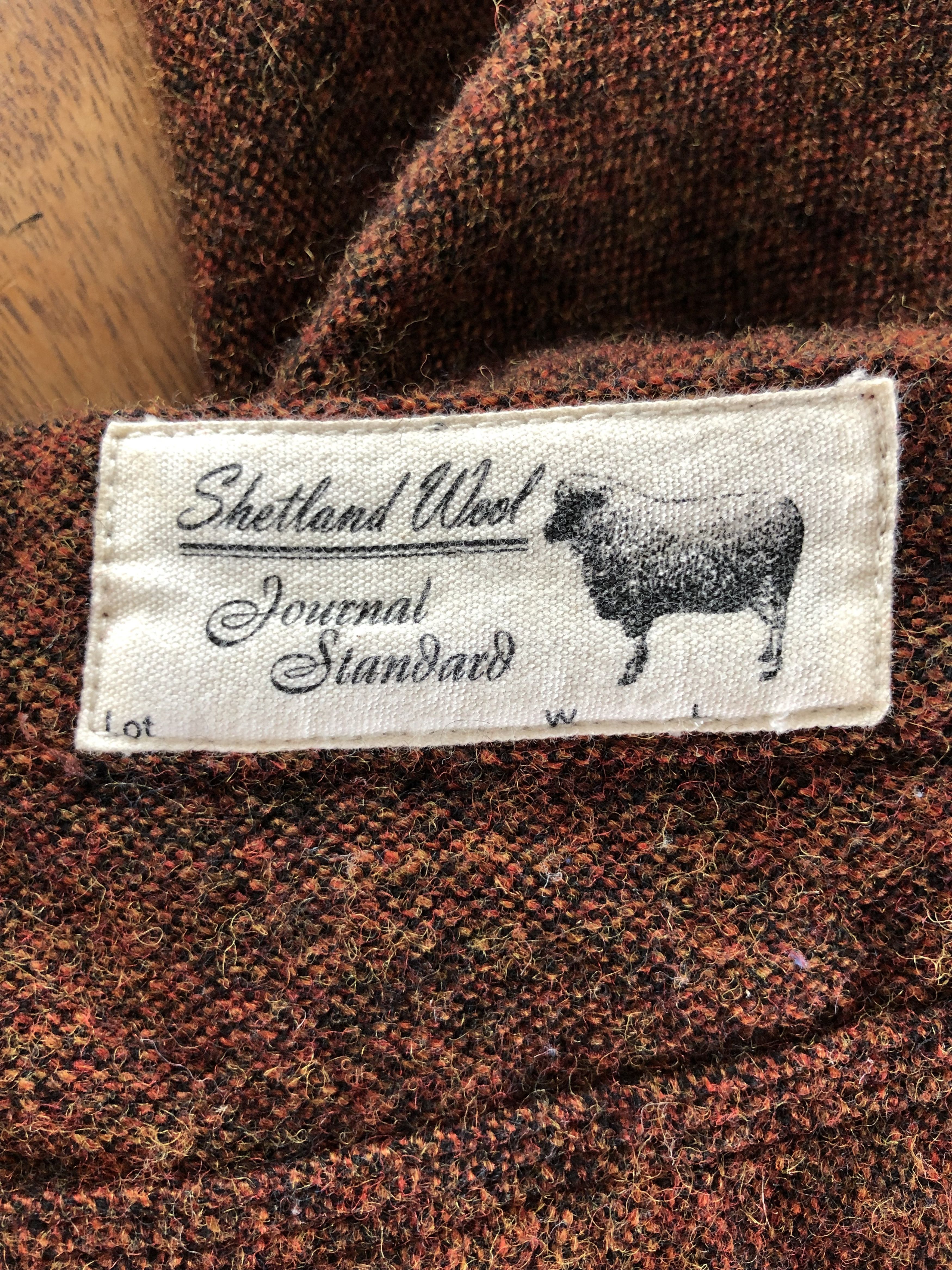 Journal Standard SHETLAND WOOL BROWN HEATHER PANTS Size US 30 / EU 46 - 6 Thumbnail