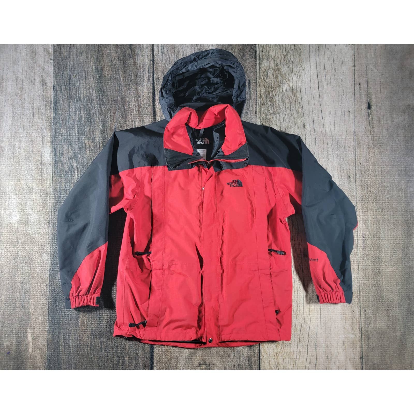 The North Face Men's Hyvent Jacket Ski Waterproof Red Black