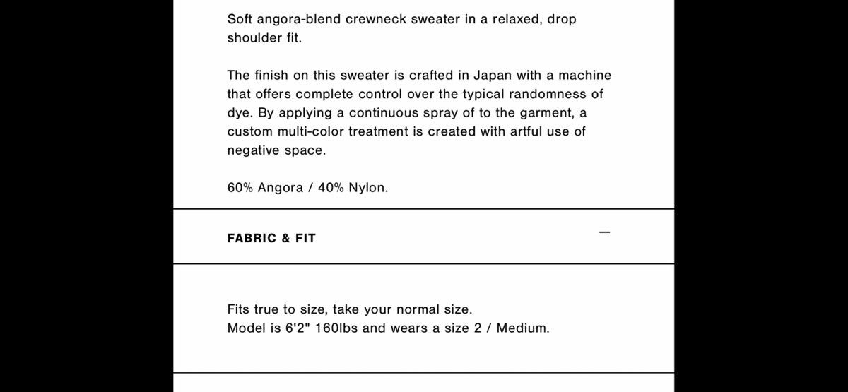 John Elliott John Elliott angora crew. 4/XL. $648 Size US XL / EU 56 / 4 - 2 Thumbnail