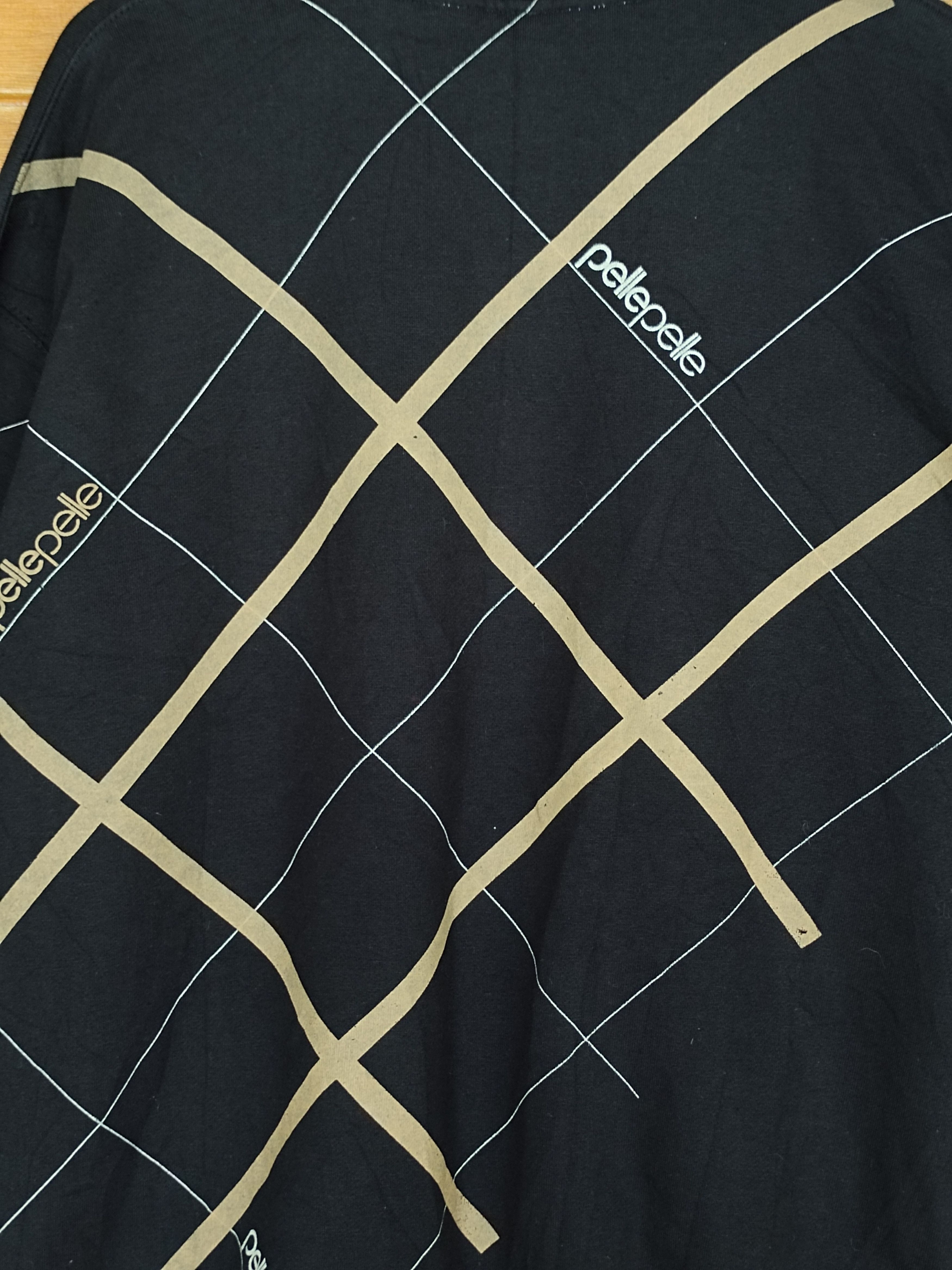 Pelle Pelle Vintage 90s PELLE PELLE Checkered Design Sweatshirt Size US XXL / EU 58 / 5 - 11 Thumbnail