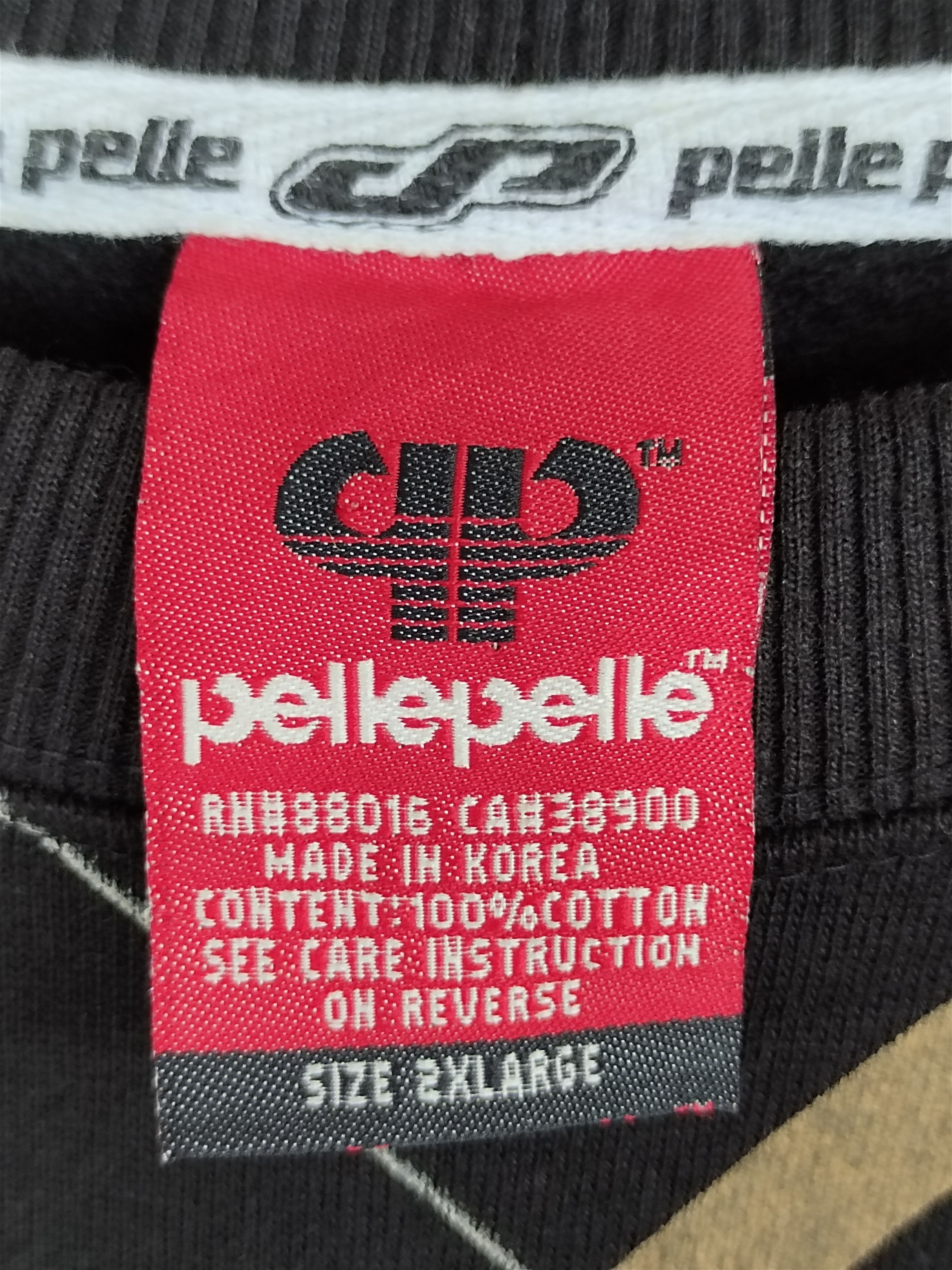Pelle Pelle Vintage 90s PELLE PELLE Checkered Design Sweatshirt Size US XXL / EU 58 / 5 - 13 Thumbnail