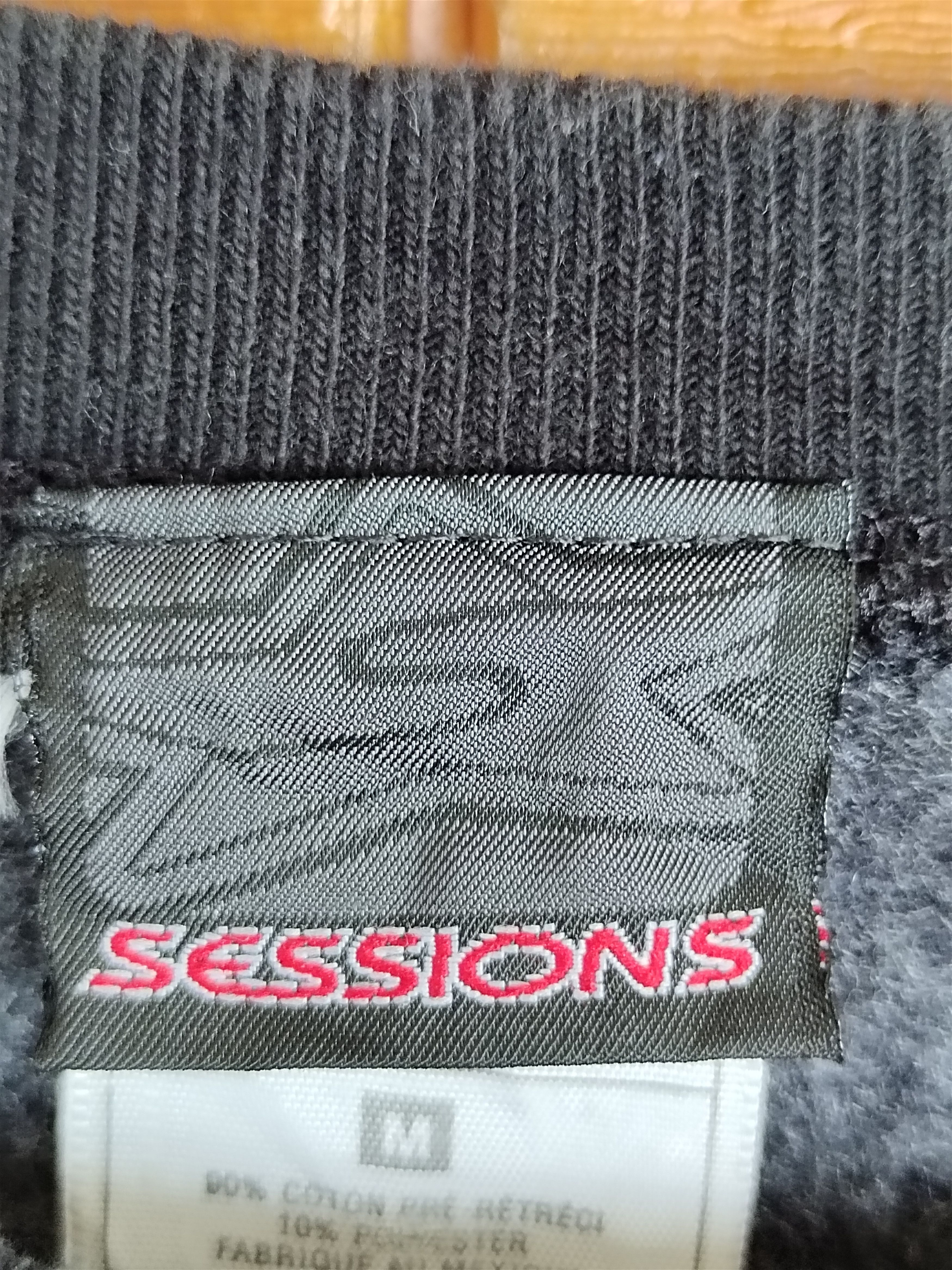 Sessions Vintage 90s SESSIONS Skateboard Spell Out Logo Sweatshirt Size US M / EU 48-50 / 2 - 10 Thumbnail