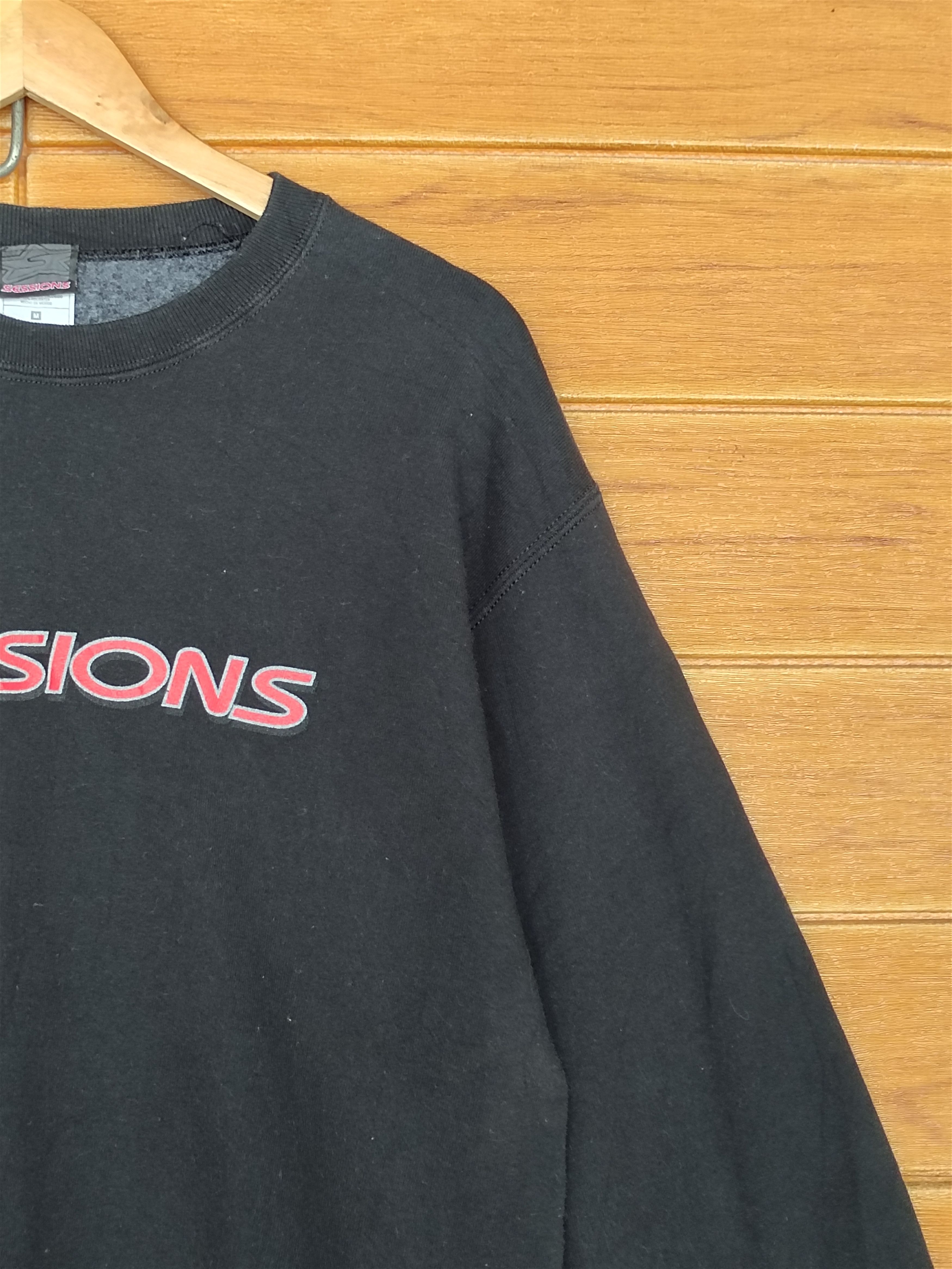 Sessions Vintage 90s SESSIONS Skateboard Spell Out Logo Sweatshirt Size US M / EU 48-50 / 2 - 4 Thumbnail