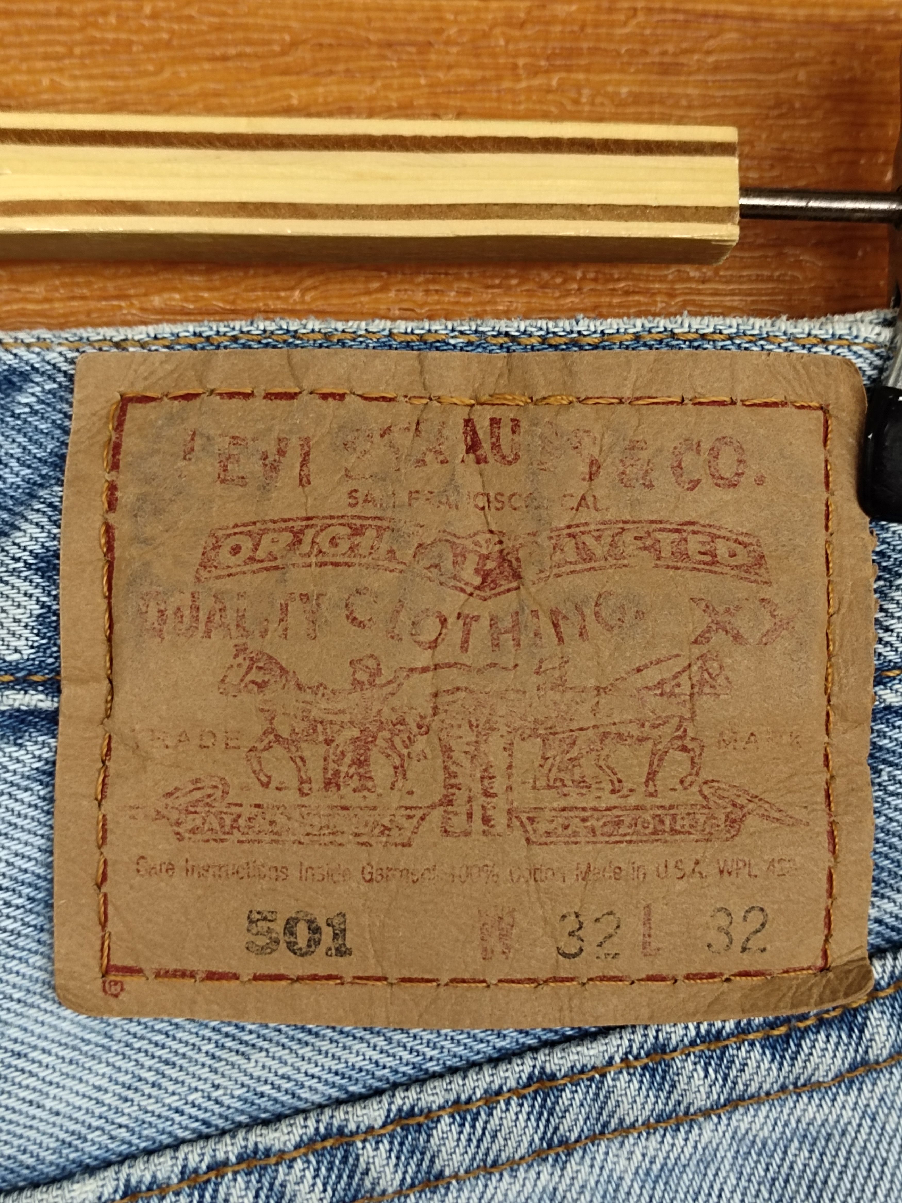 Levi's Vintage LEVIS 501 Reconstructed By SAMPLE Denim Size US 32 / EU 48 - 13 Thumbnail