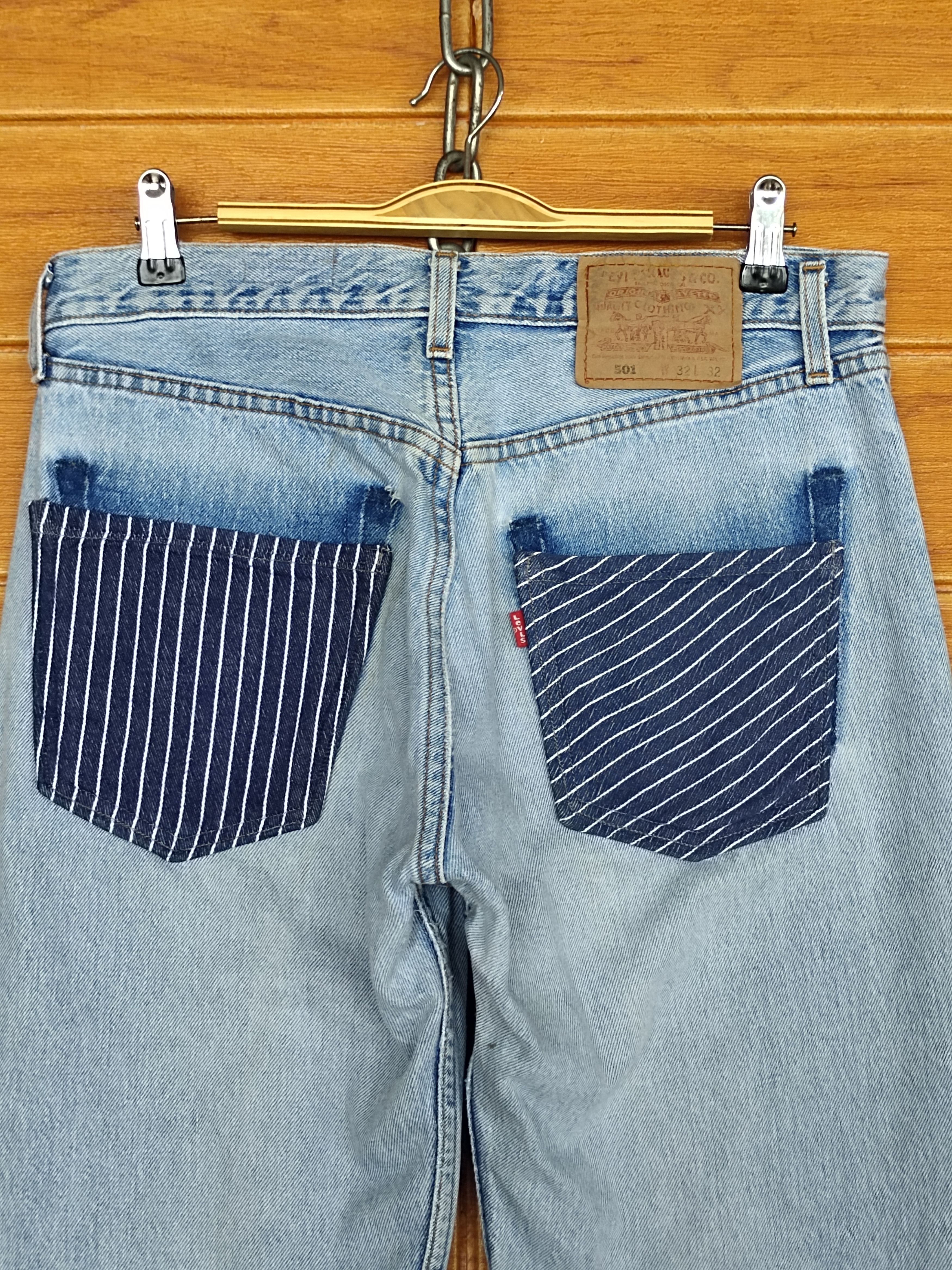 Levi's Vintage LEVIS 501 Reconstructed By SAMPLE Denim Size US 32 / EU 48 - 12 Thumbnail