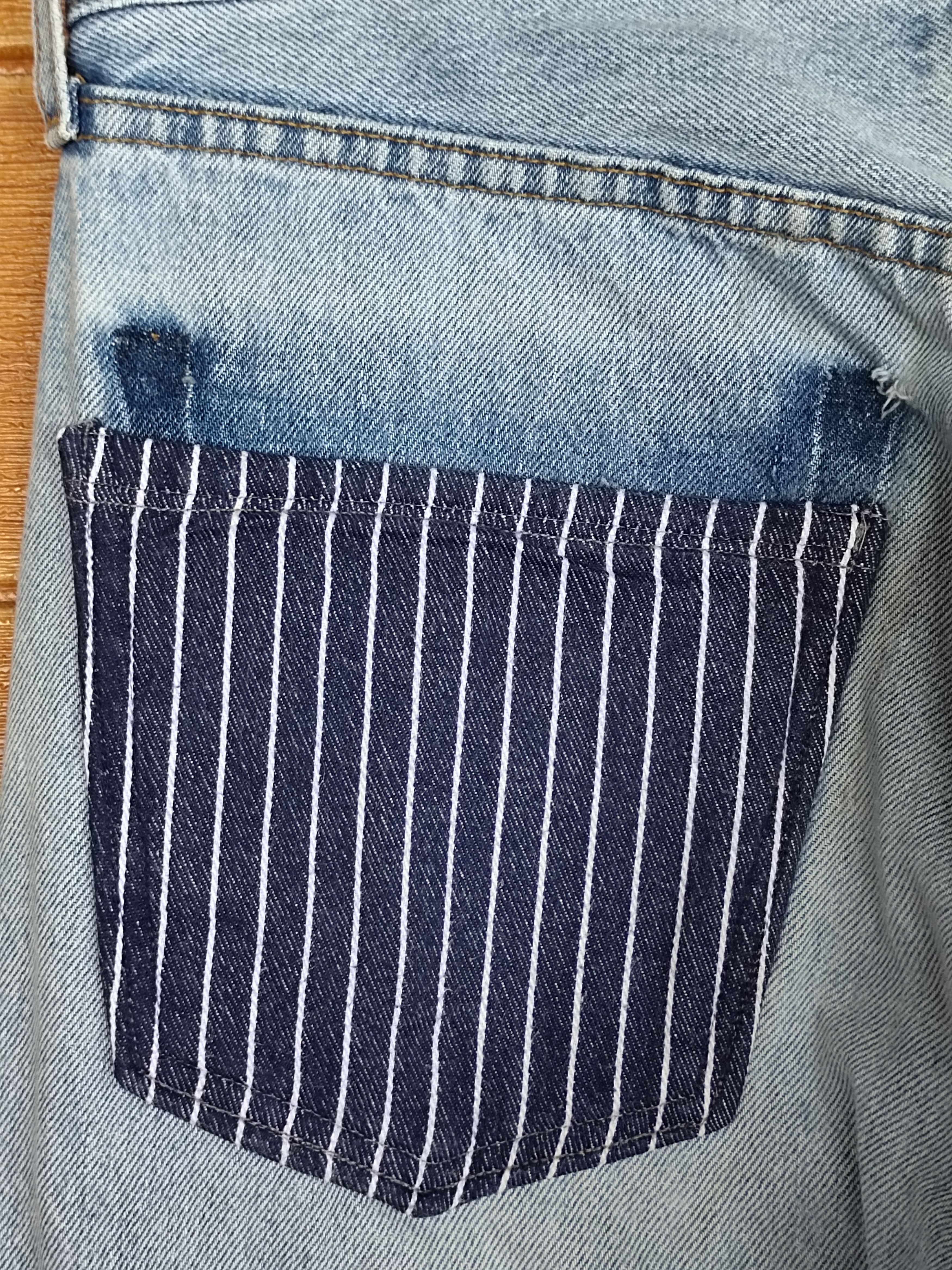 Levi's Vintage LEVIS 501 Reconstructed By SAMPLE Denim Size US 32 / EU 48 - 16 Thumbnail