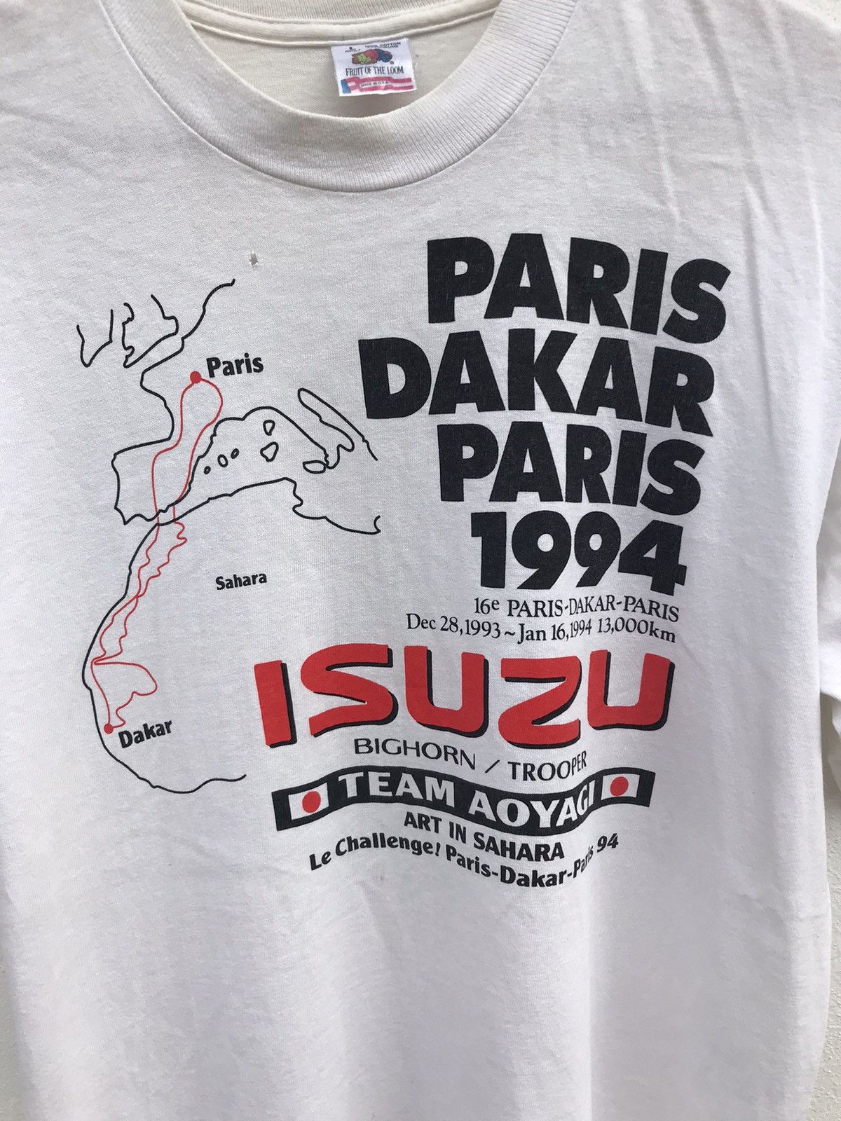Vintage Vintage 90s Isuzu Rally Dakkar shirt Size US L / EU 52-54 / 3 - 4 Thumbnail