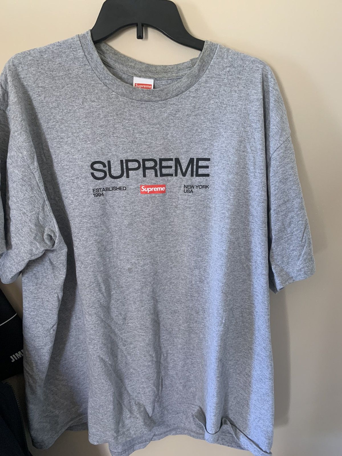 Tシャツ/カットソー(半袖/袖なし)Supreme Est. 1994 Tee Heather Grey XL