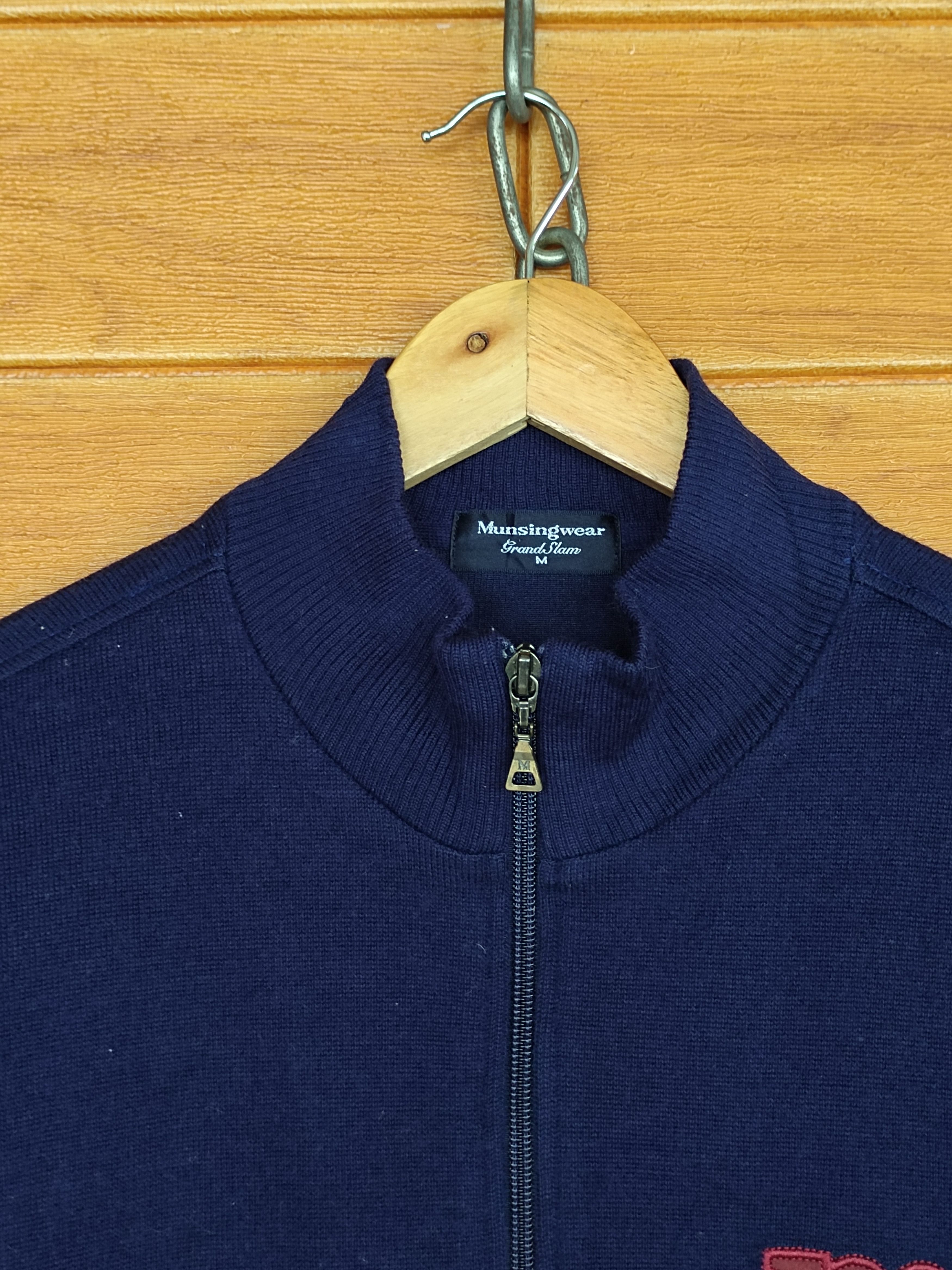 Grand Slam Vintage 90s MUNSINGWEAR Grand Slam Zipper Sweater Size US M / EU 48-50 / 2 - 2 Thumbnail