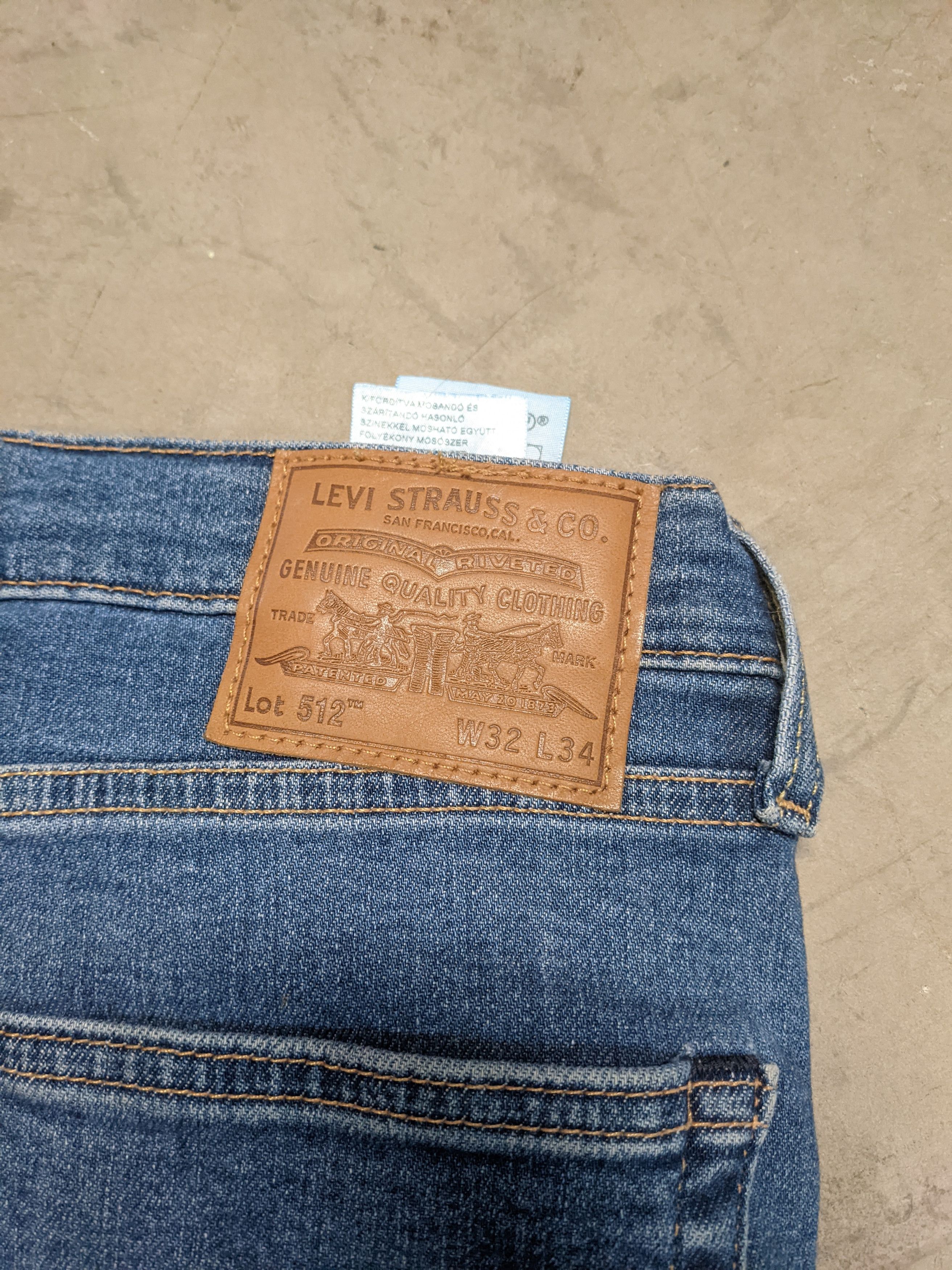 Levi's Levi's Vintage Lot 512 32x34 Distressed Denim Jeans Size US 32 / EU 48 - 2 Thumbnail