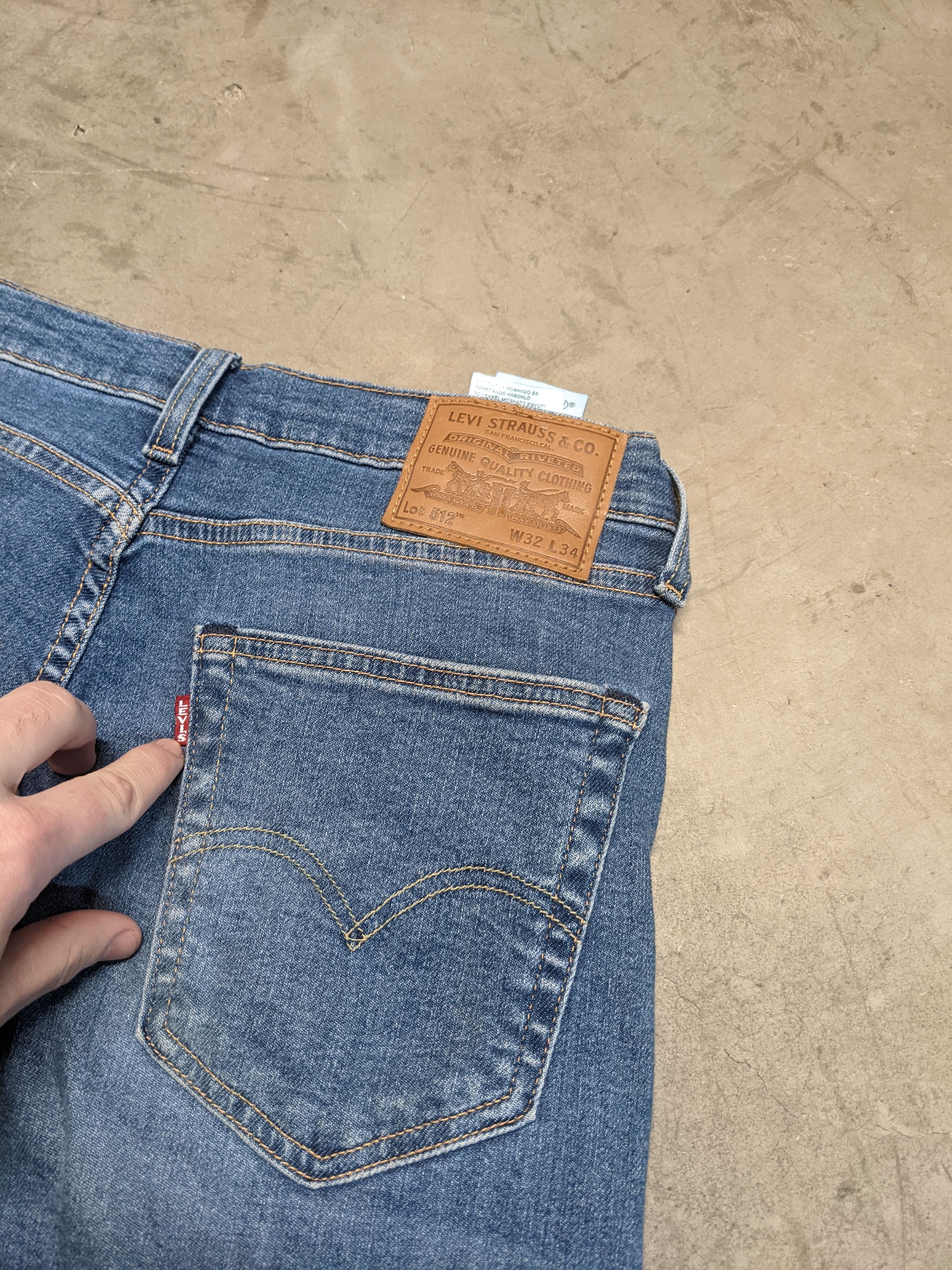 Levi's Levi's Vintage Lot 512 32x34 Distressed Denim Jeans Size US 32 / EU 48 - 3 Thumbnail