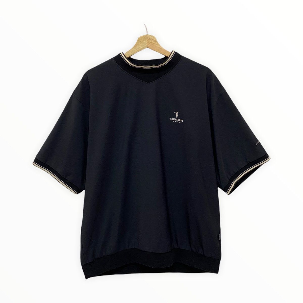 Trussardi TRUSSARDI GOLF BACK LOGO EMBROIDERED HEAT RINGER TEE Size US L / EU 52-54 / 3 - 2 Thumbnail