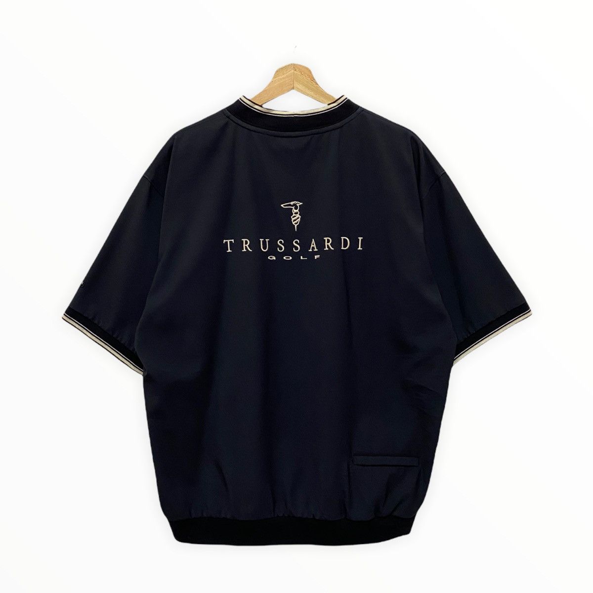Trussardi TRUSSARDI GOLF BACK LOGO EMBROIDERED HEAT RINGER TEE Size US L / EU 52-54 / 3 - 1 Thumbnail