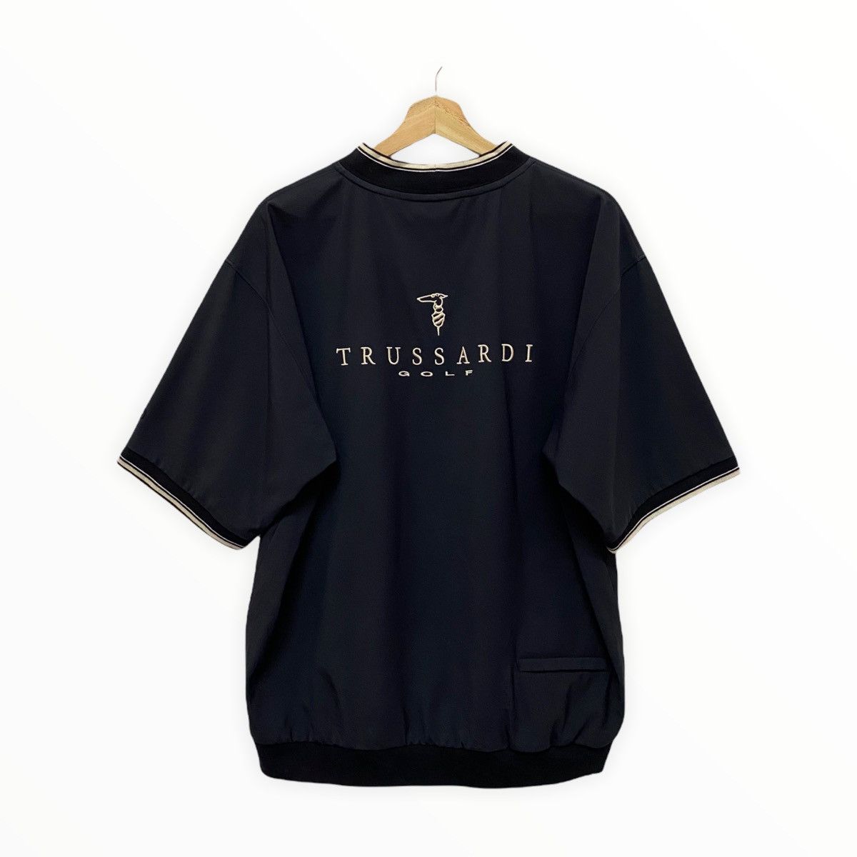 Trussardi TRUSSARDI GOLF BACK LOGO EMBROIDERED HEAT RINGER TEE Size US L / EU 52-54 / 3 - 6 Thumbnail