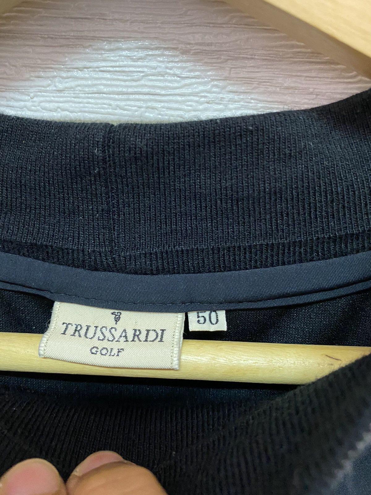 Trussardi TRUSSARDI GOLF BACK LOGO EMBROIDERED HEAT RINGER TEE Size US L / EU 52-54 / 3 - 9 Thumbnail