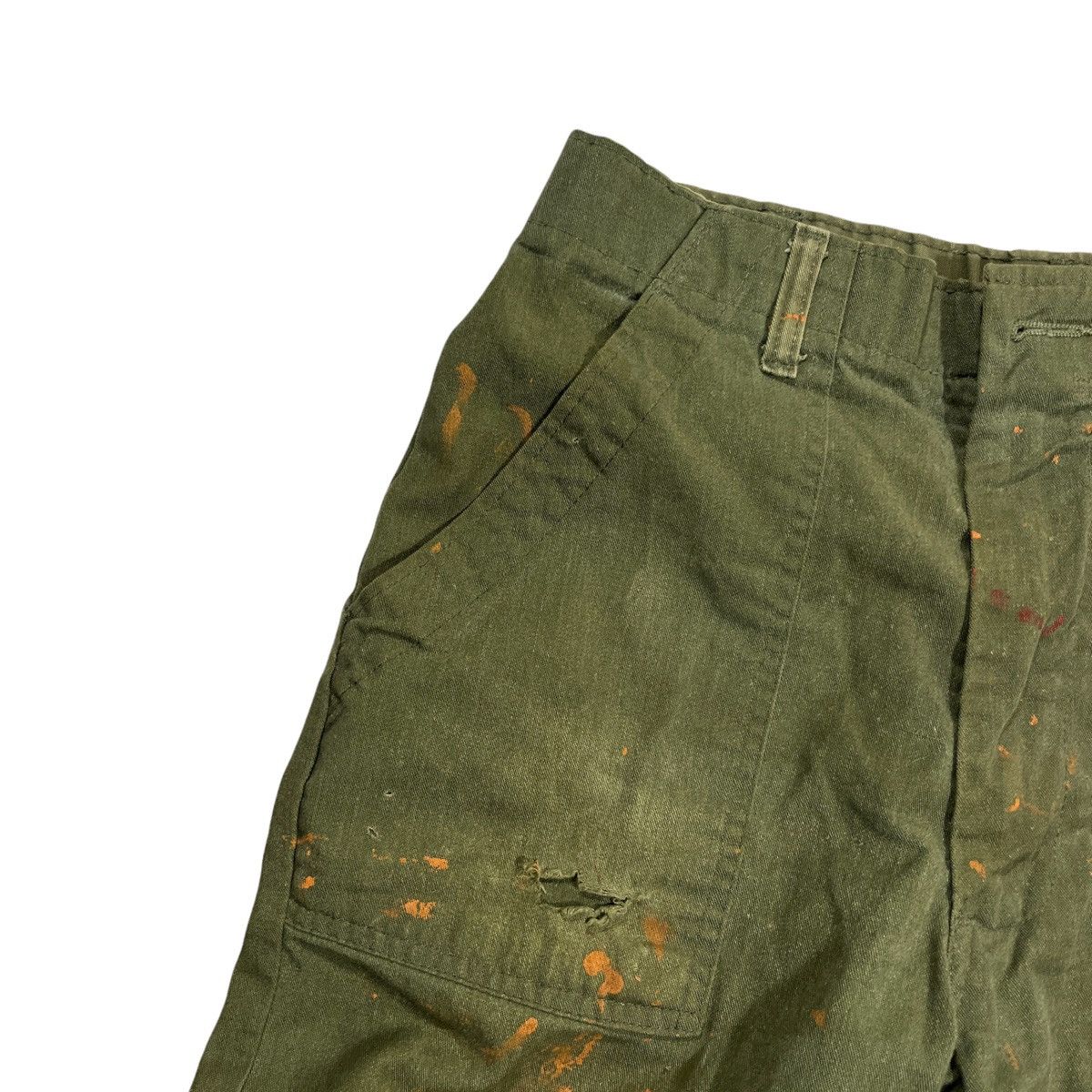 Vintage 70s OG 107 Paint Splattered Pants Size US 30 / EU 46 - 3 Thumbnail