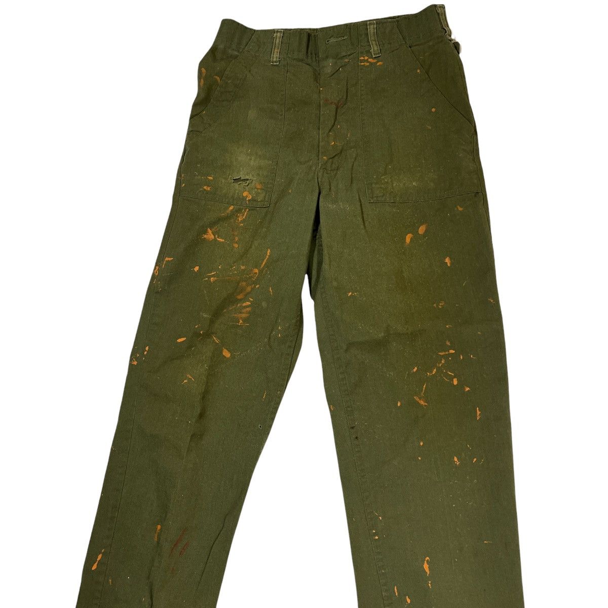 Vintage 70s OG 107 Paint Splattered Pants Size US 30 / EU 46 - 2 Thumbnail